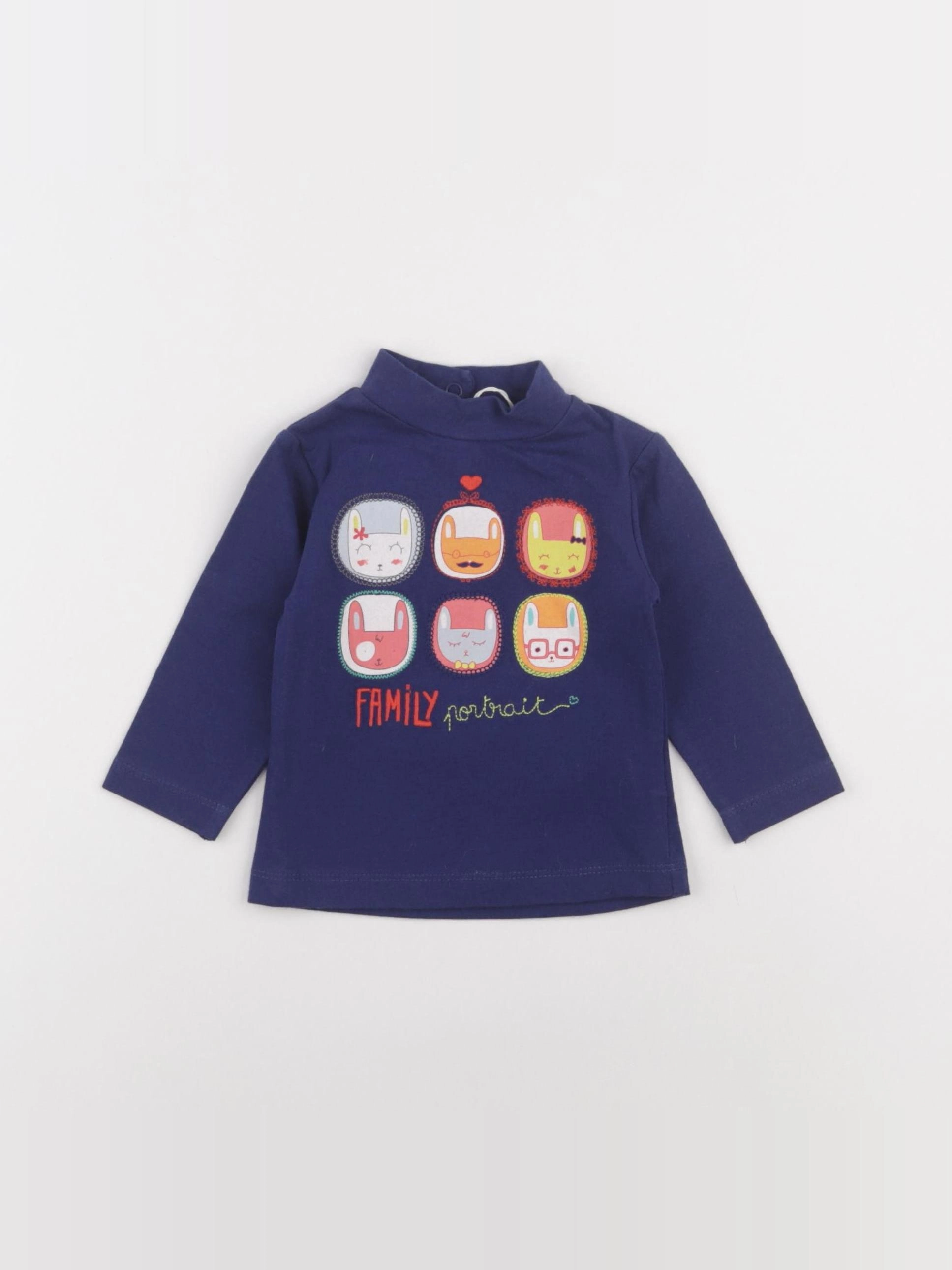 DPAM - sous-pull multicolore - 3 mois