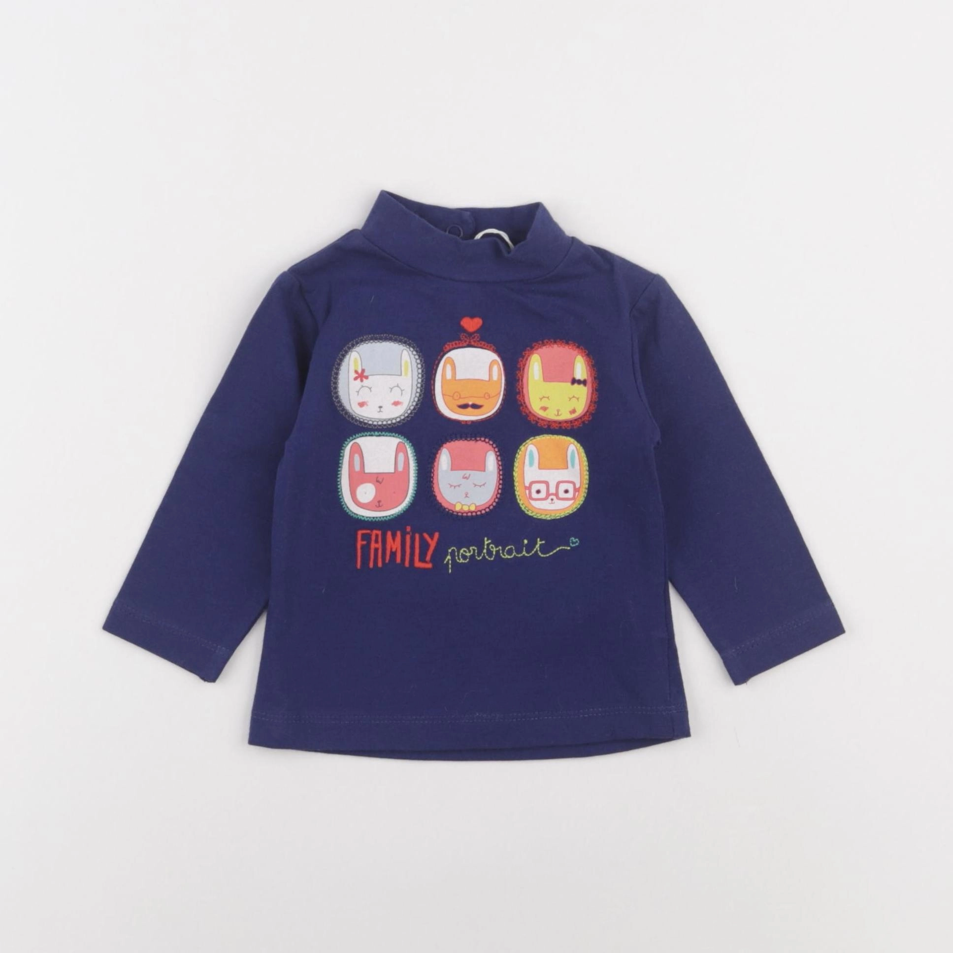 DPAM - sous-pull multicolore - 3 mois