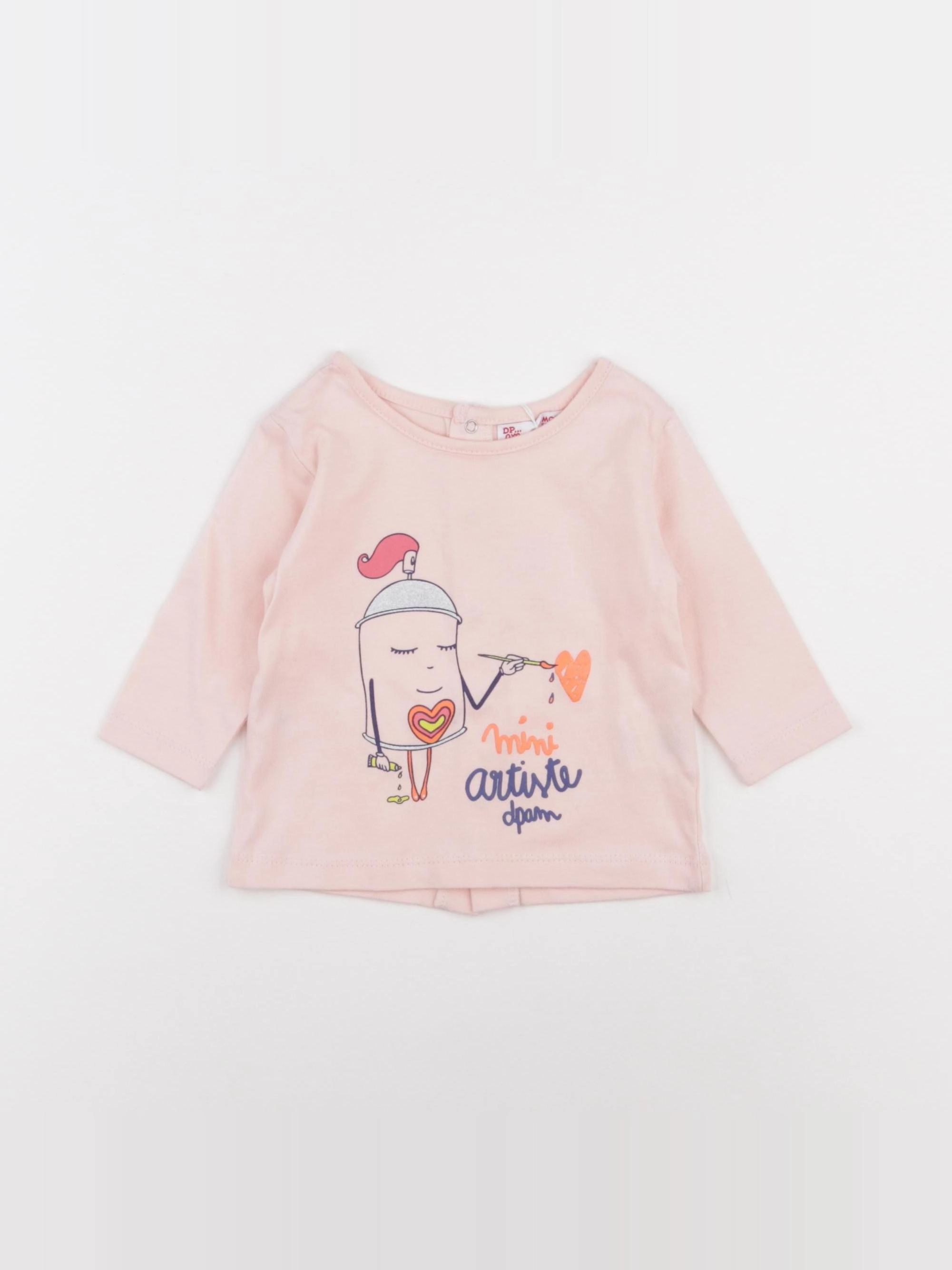 DPAM - tee-shirt multicolore - 3 mois