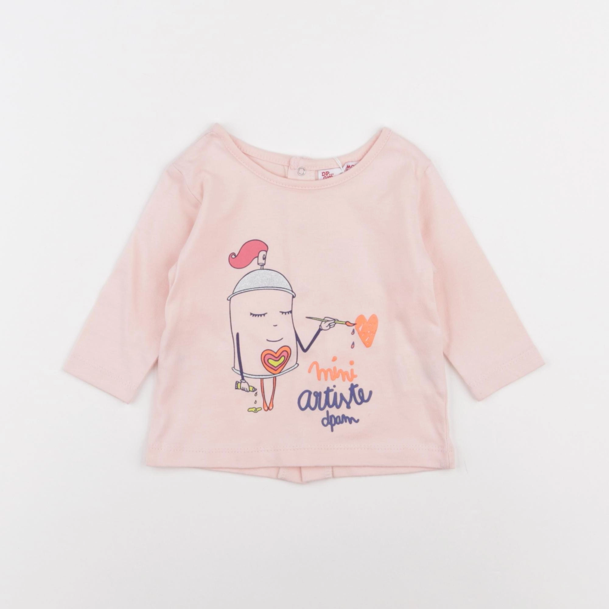 DPAM - tee-shirt multicolore - 3 mois
