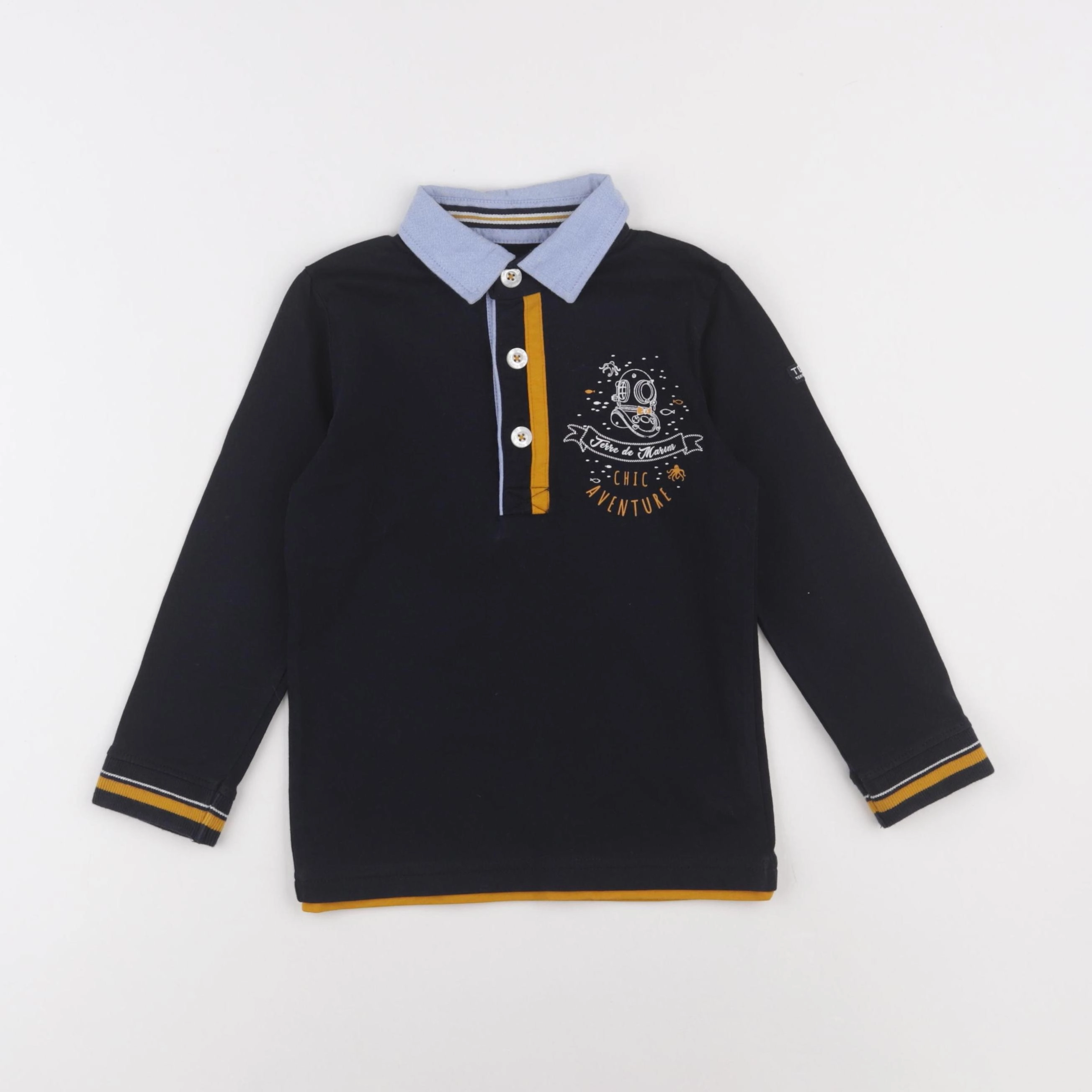 Terre de marins - polo multicolore - 4 ans