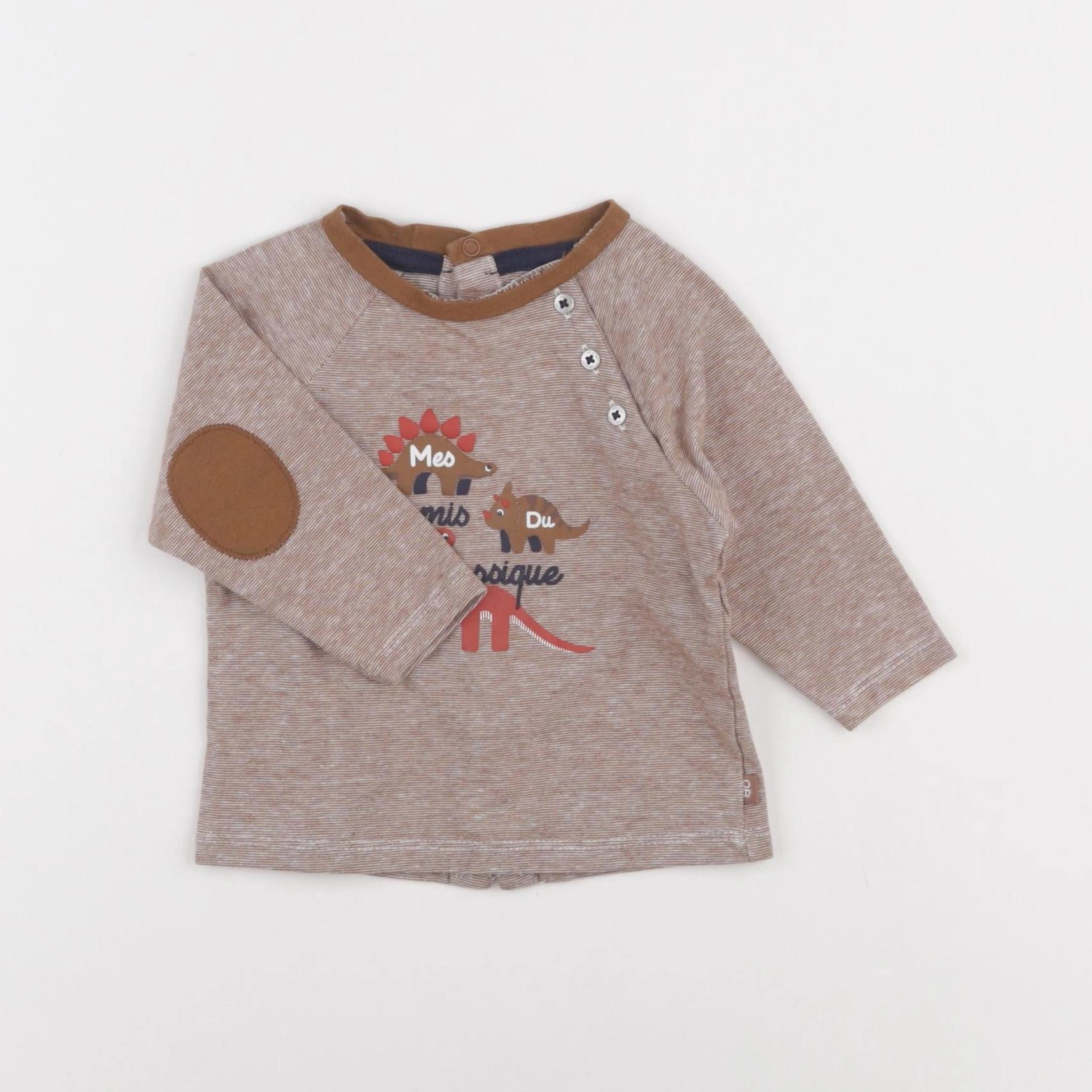 Obaïbi - tee-shirt marron - 3 mois