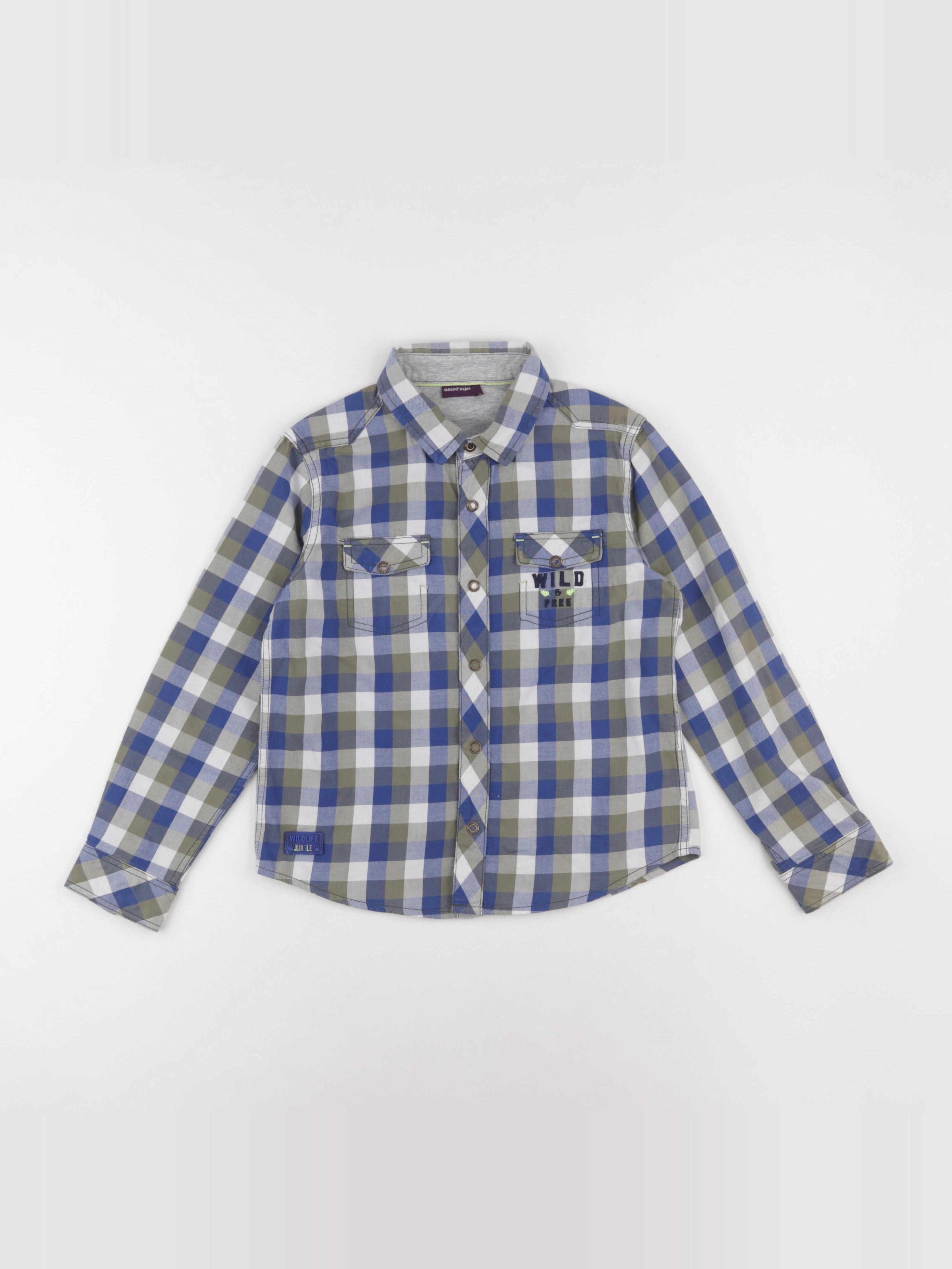 Sergent Major - chemise multicolore - 8 ans