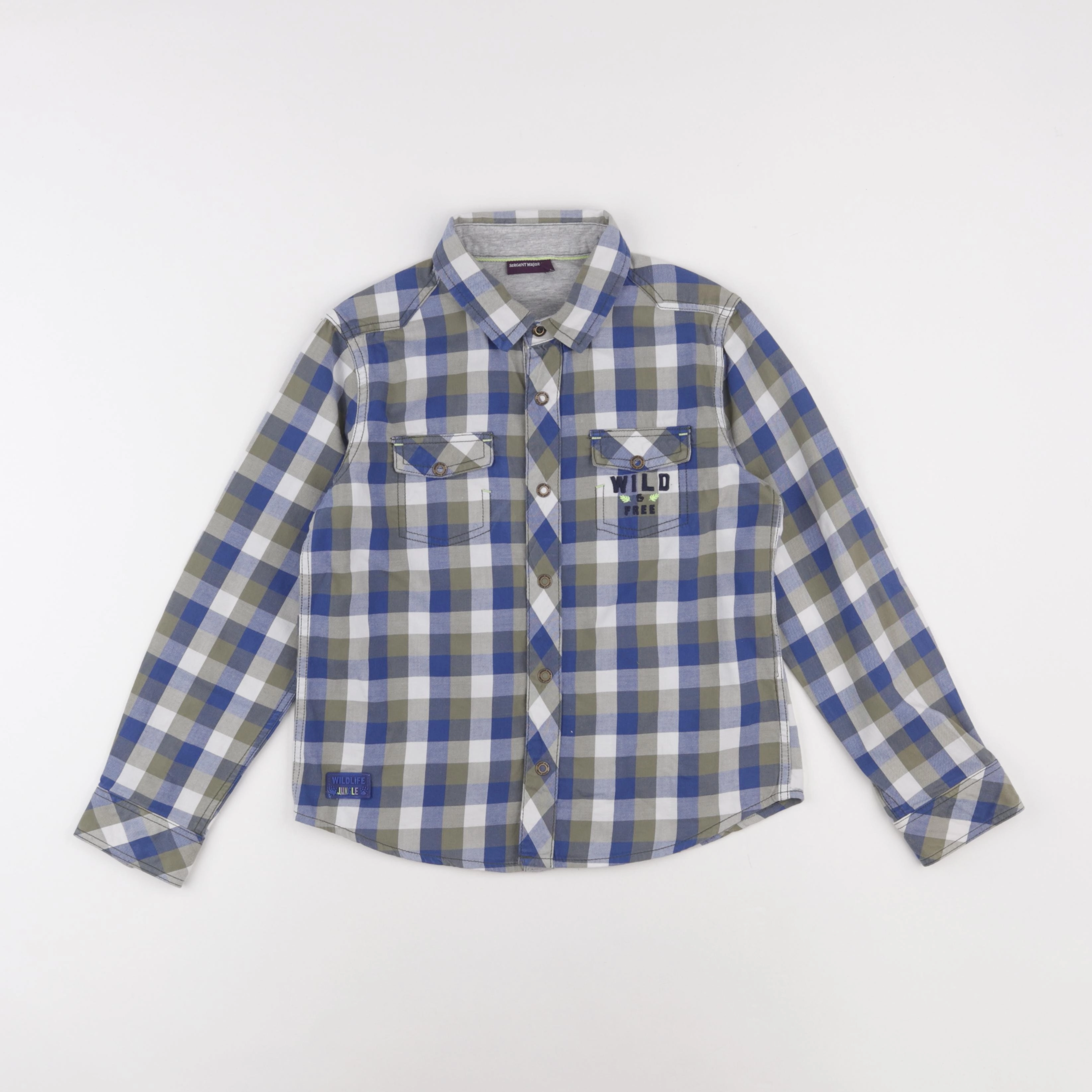 Sergent Major - chemise multicolore - 8 ans