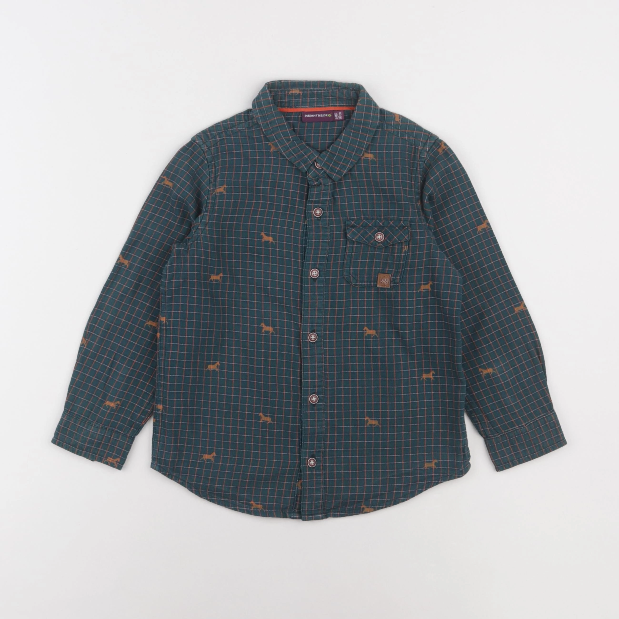 Sergent Major - chemise multicolore - 5 ans