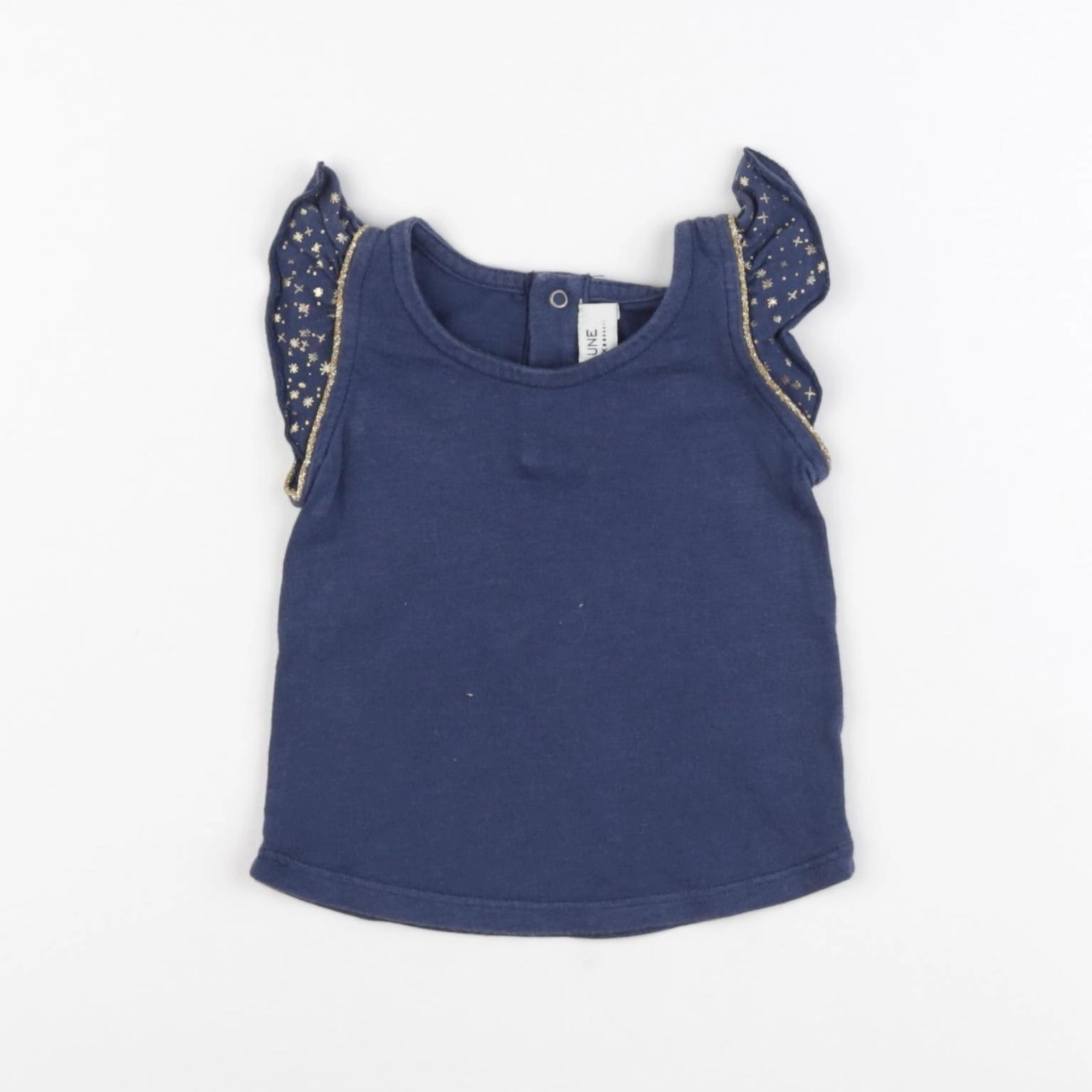 Blune - tee-shirt bleu - 6 mois