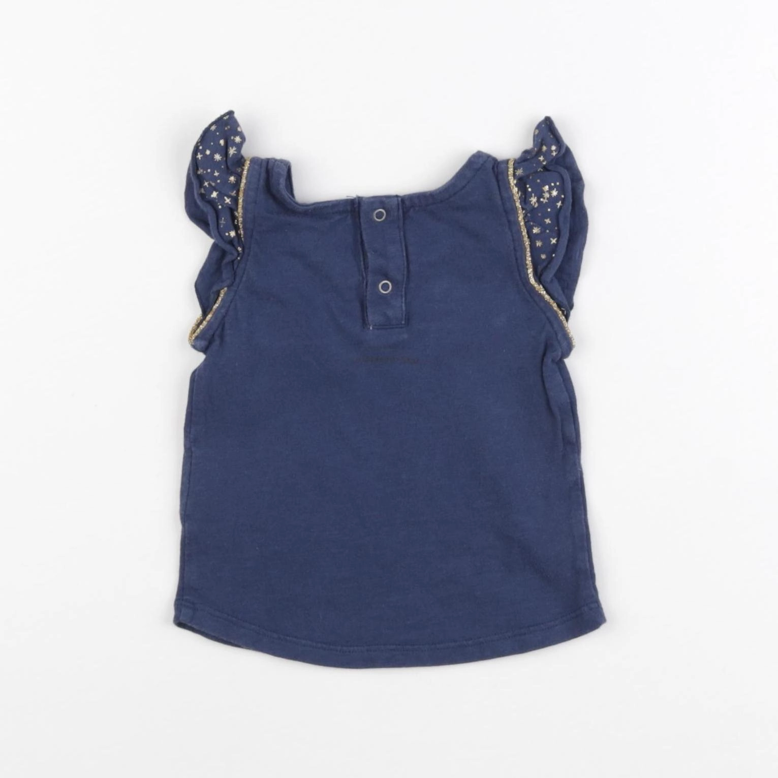 Blune - tee-shirt bleu - 6 mois