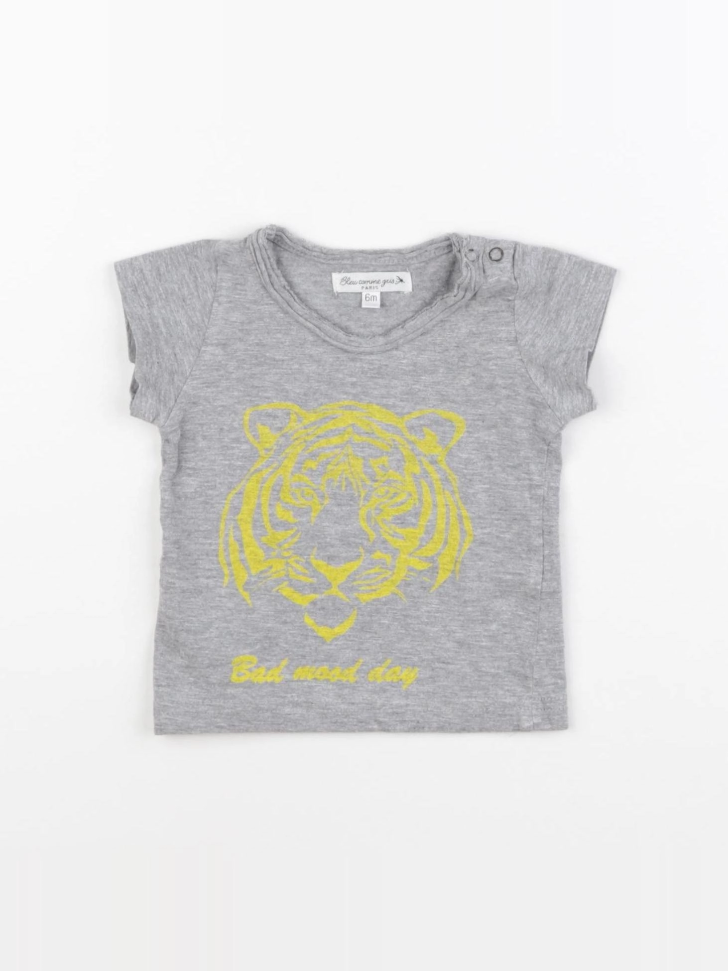 Bleu Comme Gris - tee-shirt gris - 6 mois