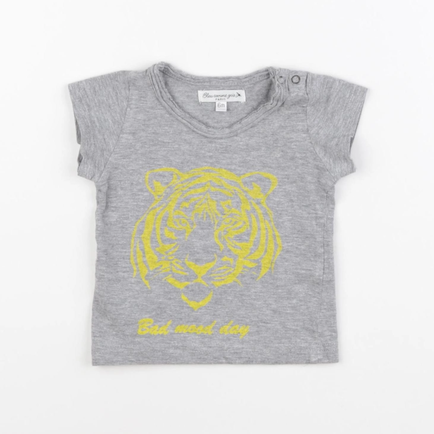 Bleu Comme Gris - tee-shirt gris - 6 mois