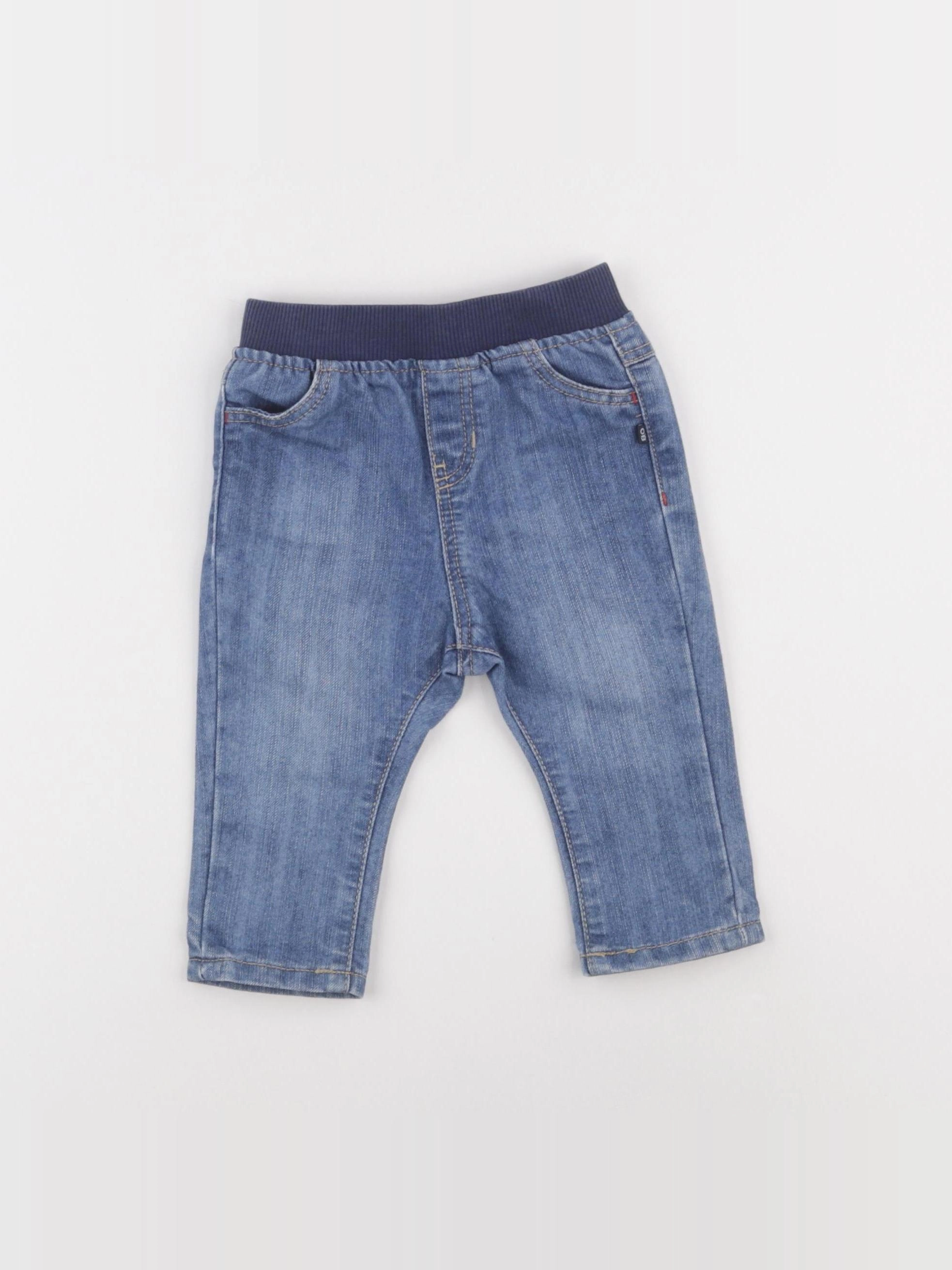 Obaïbi - jegging bleu - 6 mois