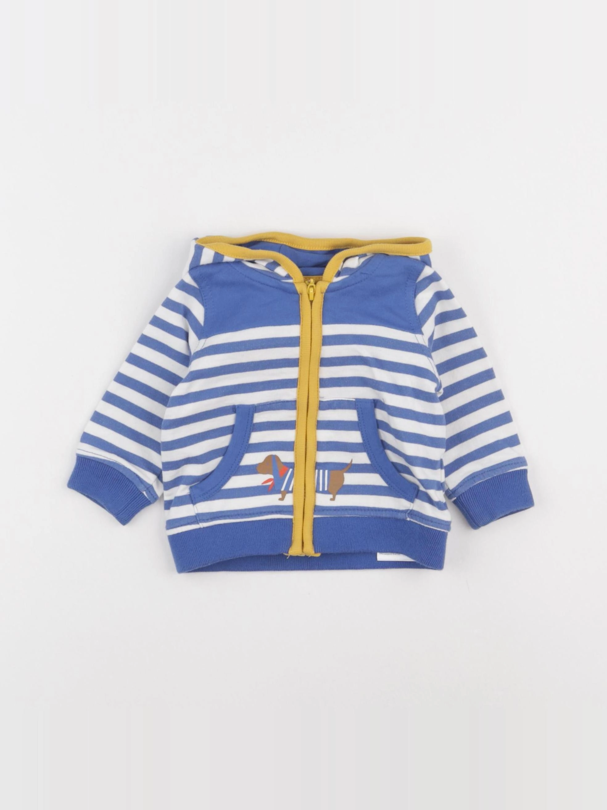 Sergent Major - sweat bleu - 3 mois