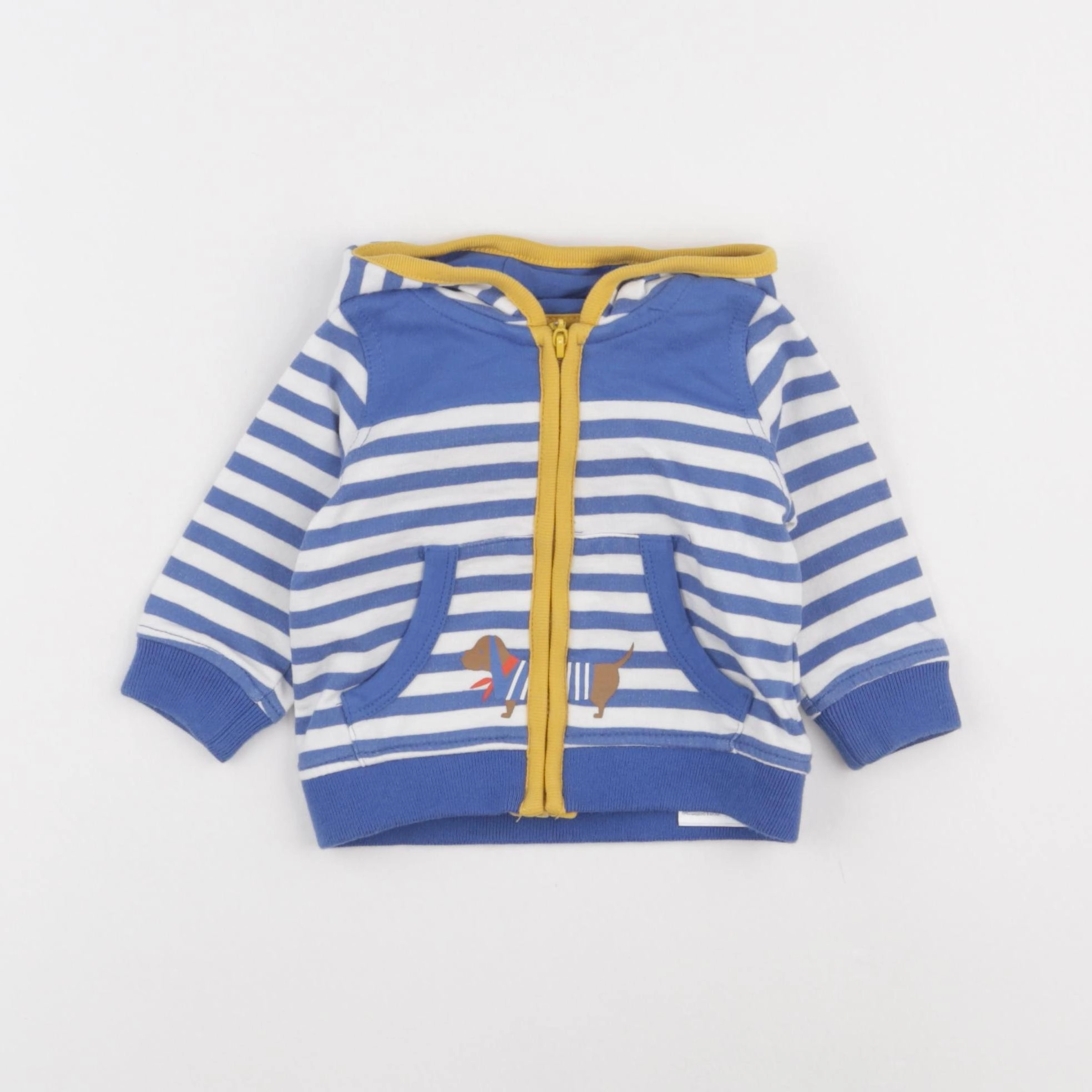 Sergent Major - sweat bleu - 3 mois