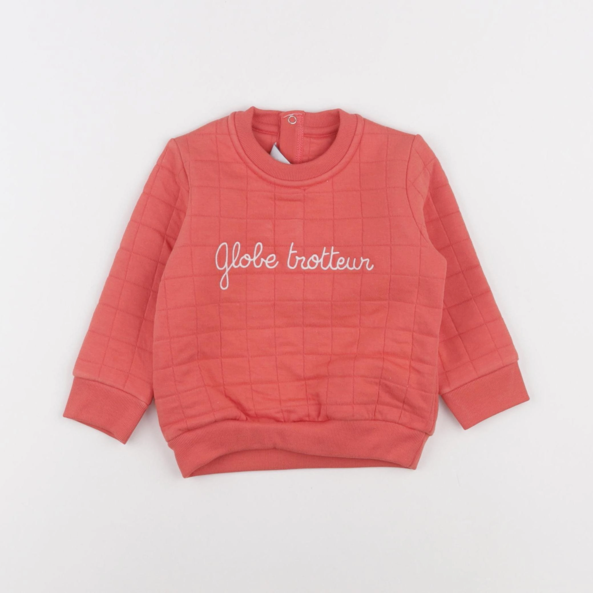 Petit Bateau - sweat rose - 12 mois