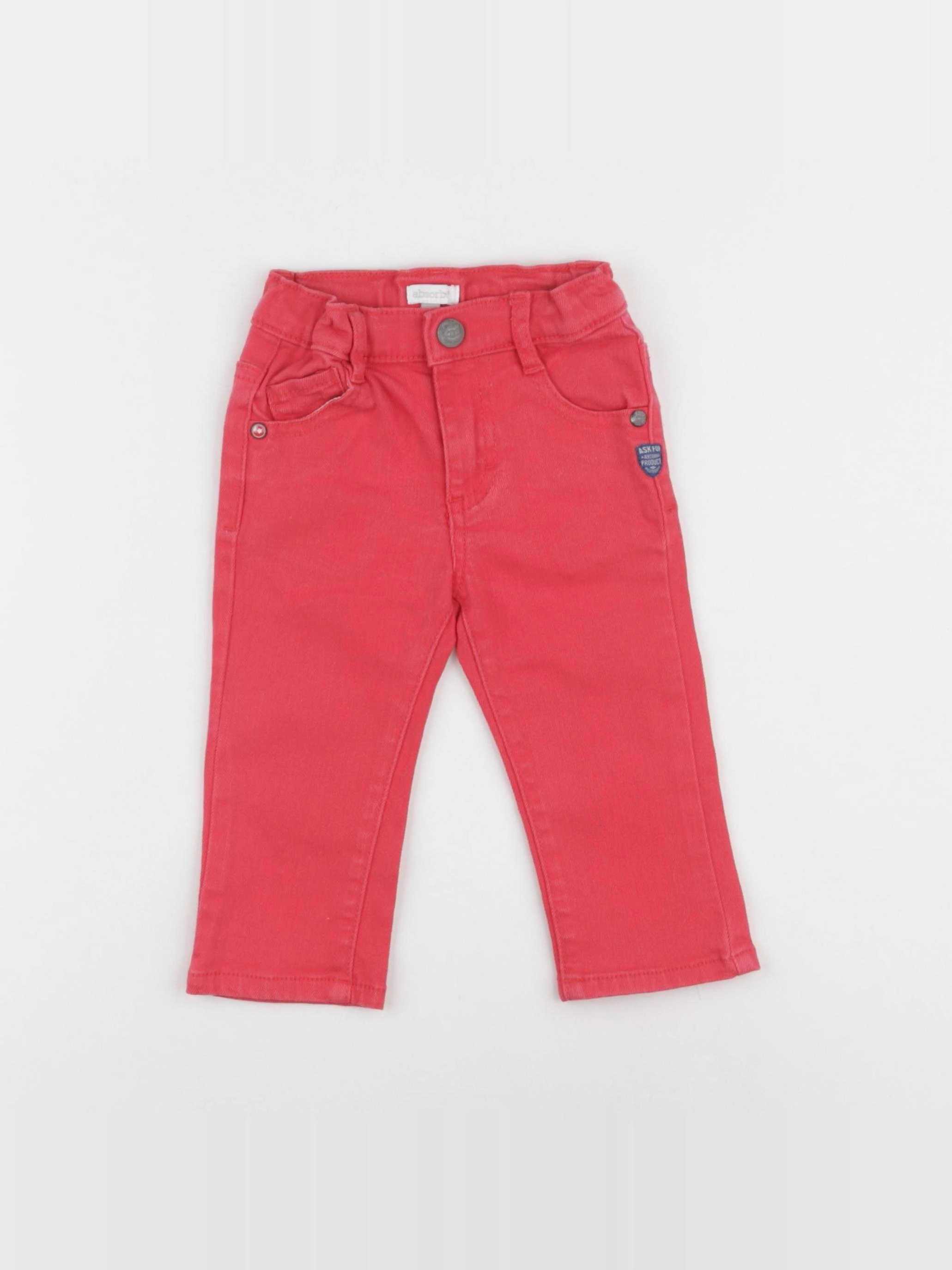 Absorba - jean rouge - 12 mois