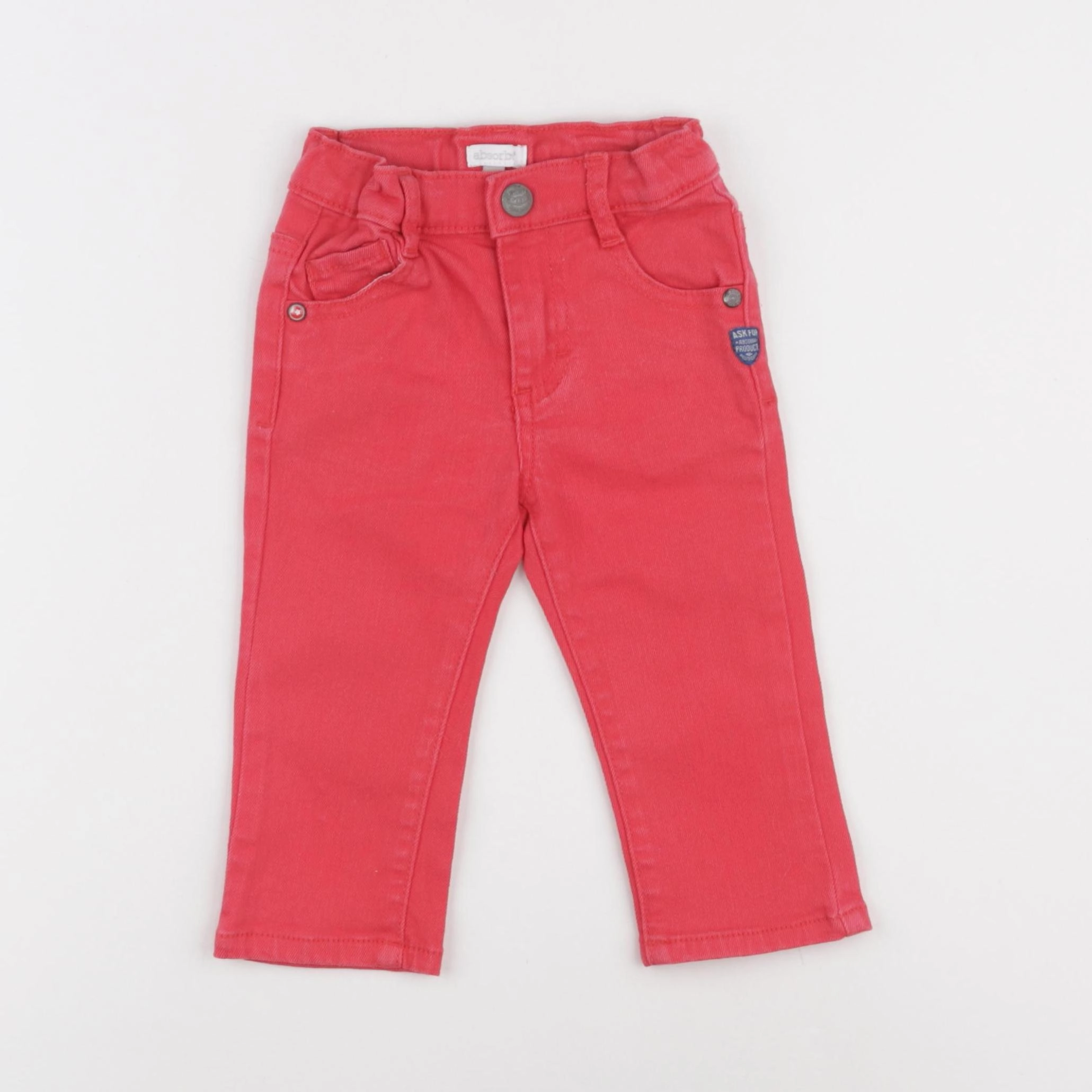 Absorba - jean rouge - 12 mois