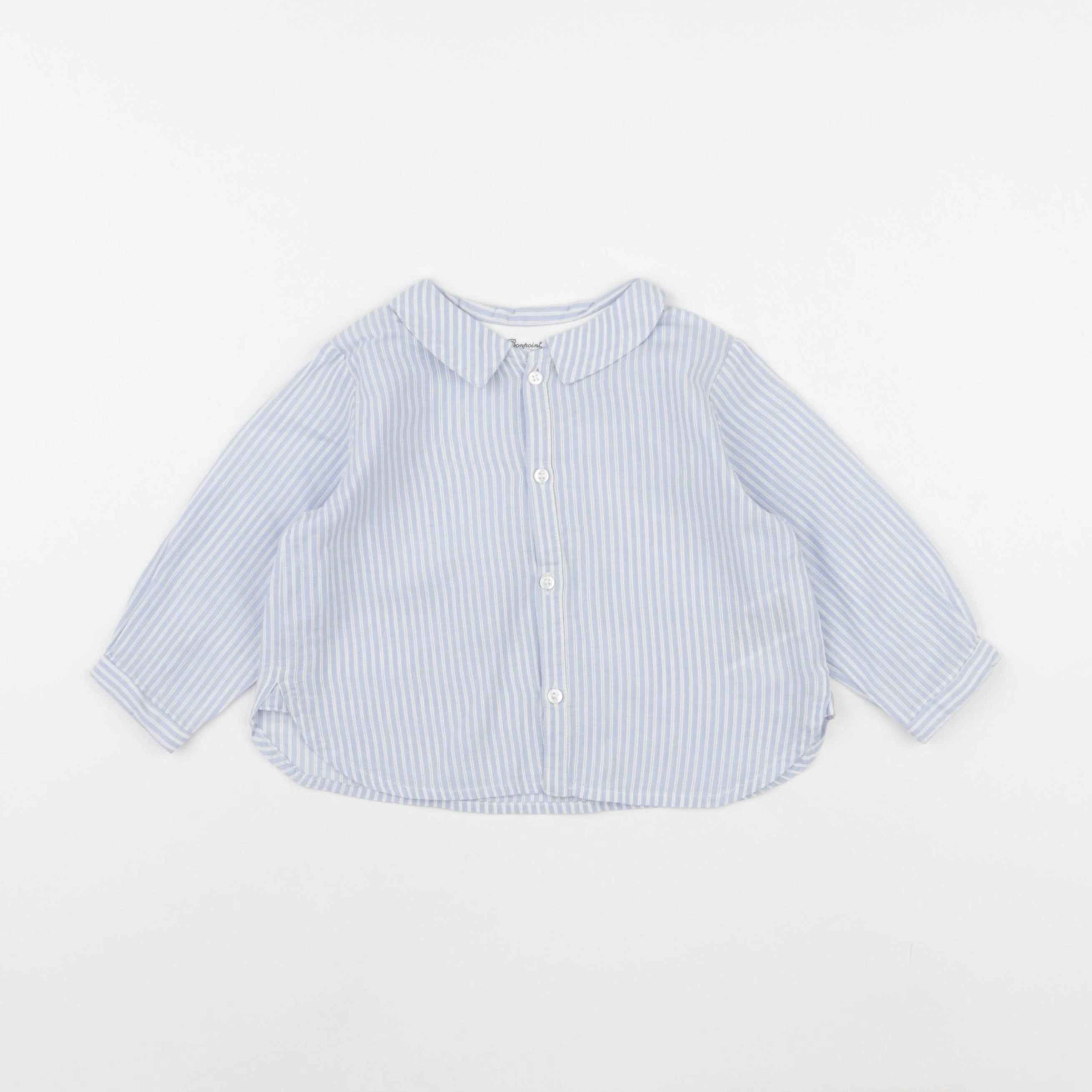 Bonpoint - chemise bleu - 12 mois