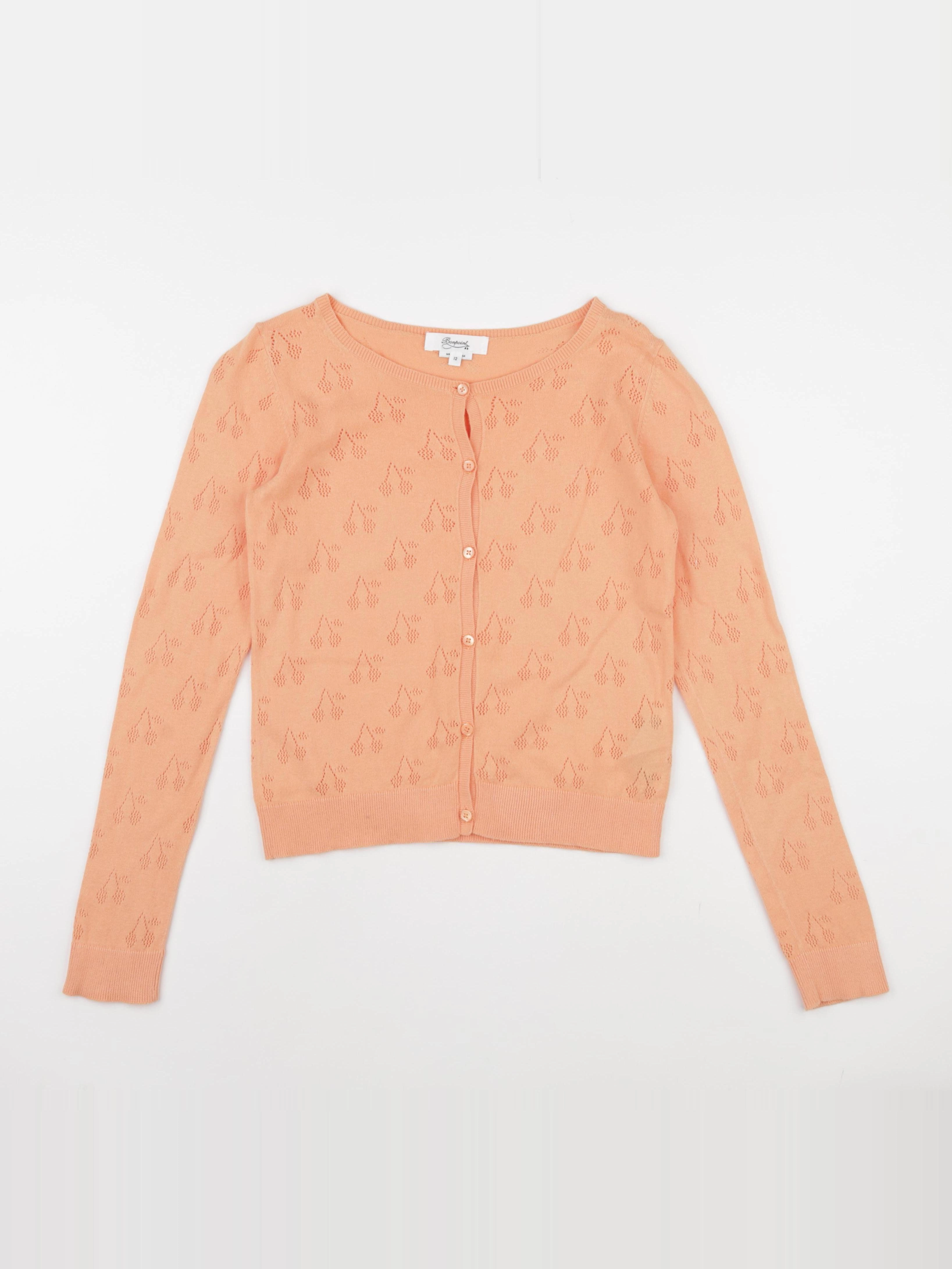 Bonpoint - gilet orange - 12 ans