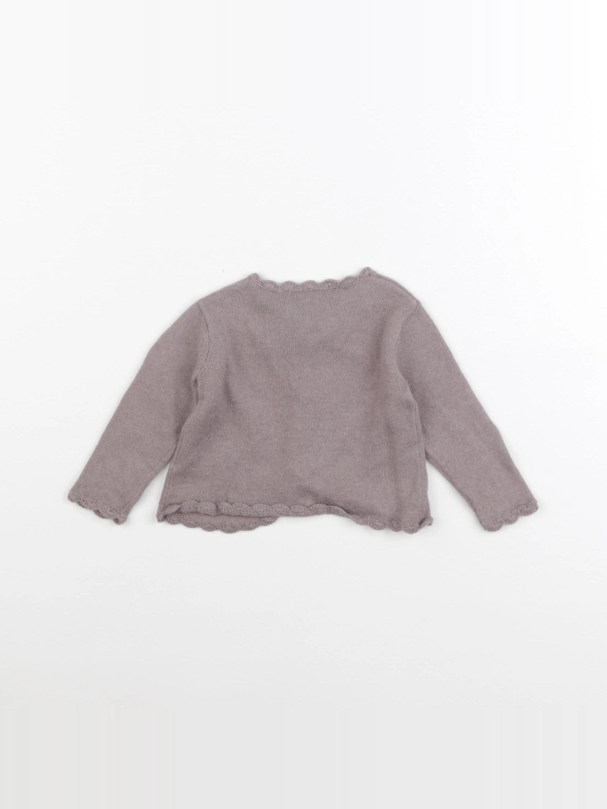 Tartine & Chocolat - gilet marron - 6 mois
