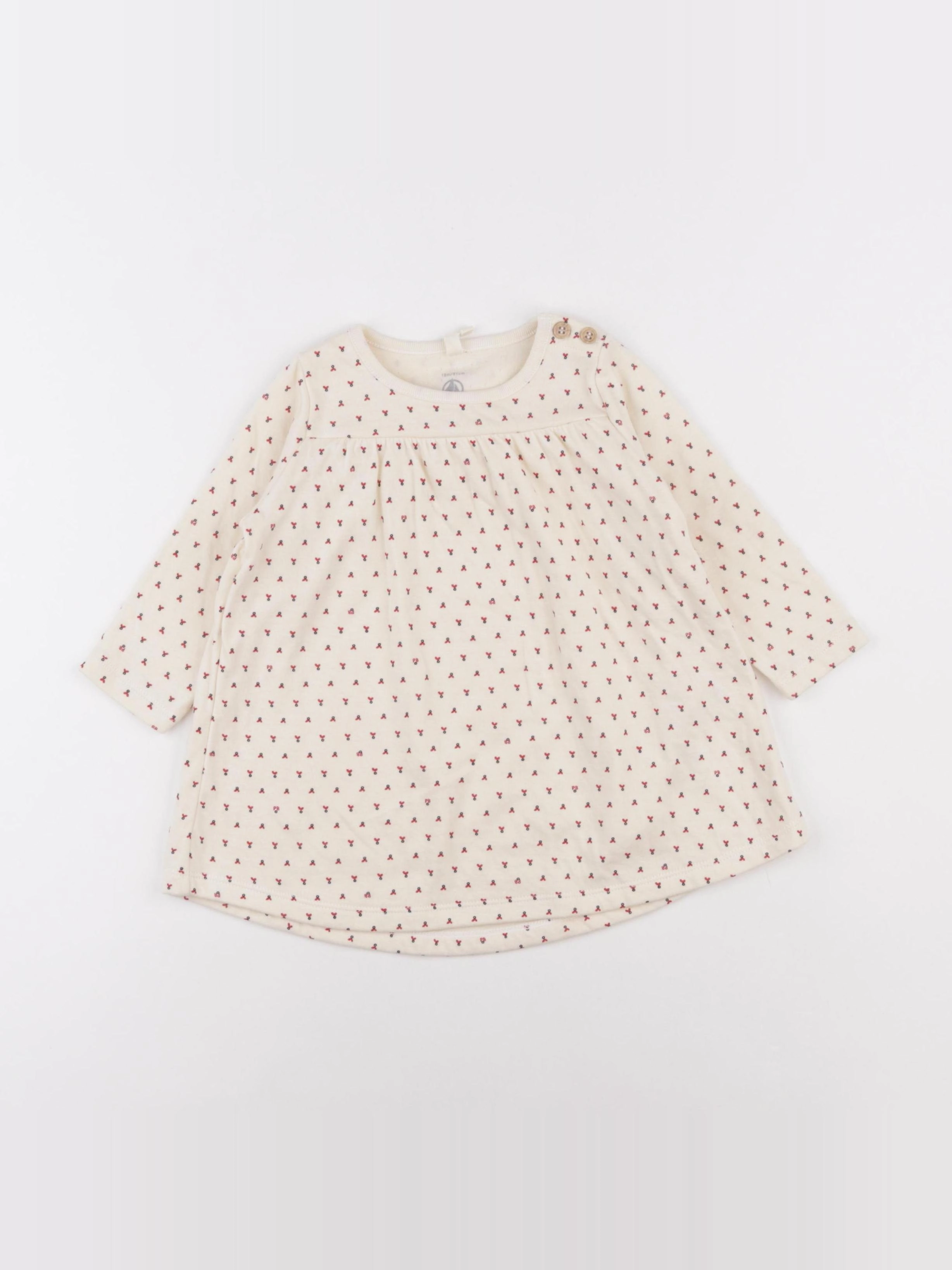 Petit Bateau - robe beige - 18 mois