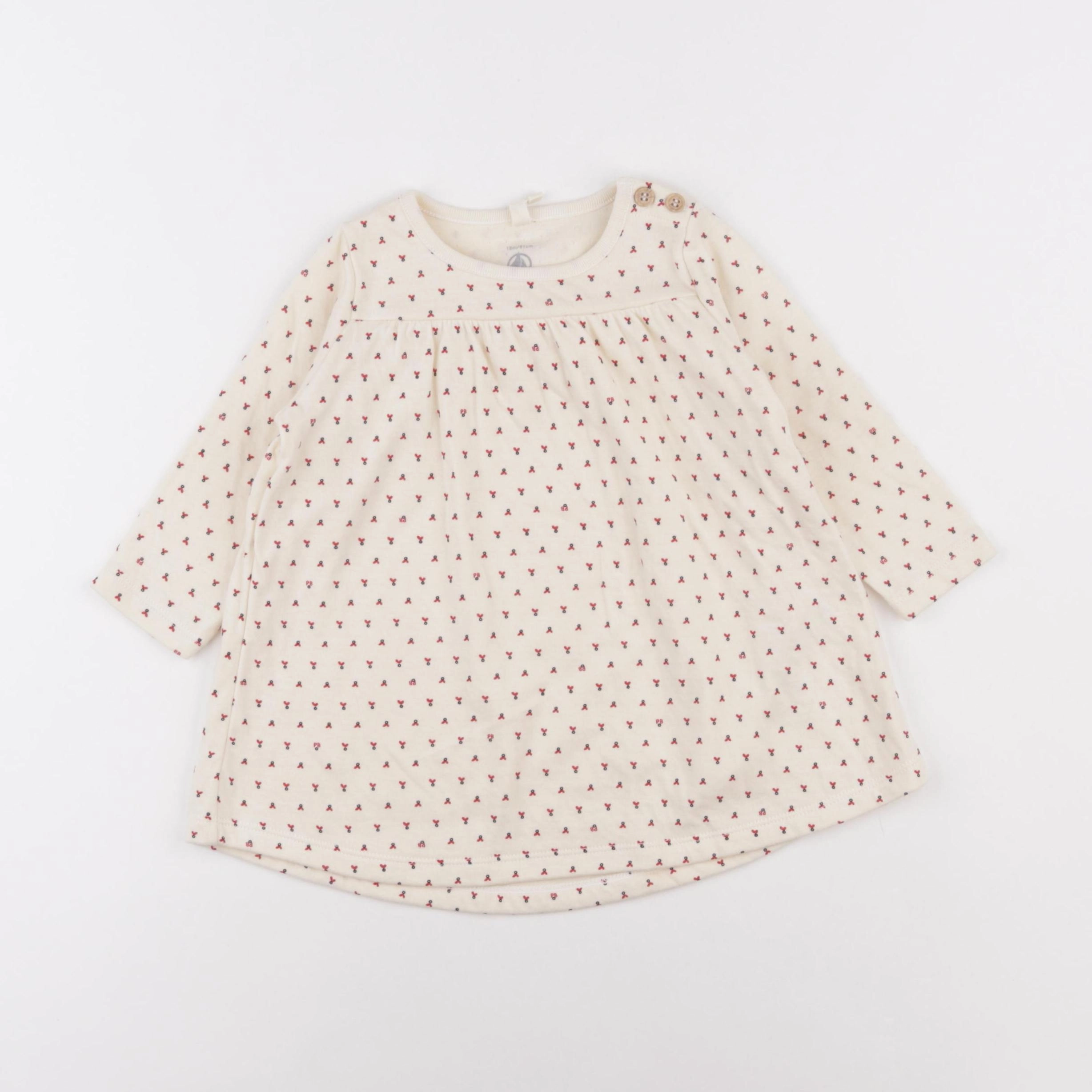 Petit Bateau - robe beige - 18 mois
