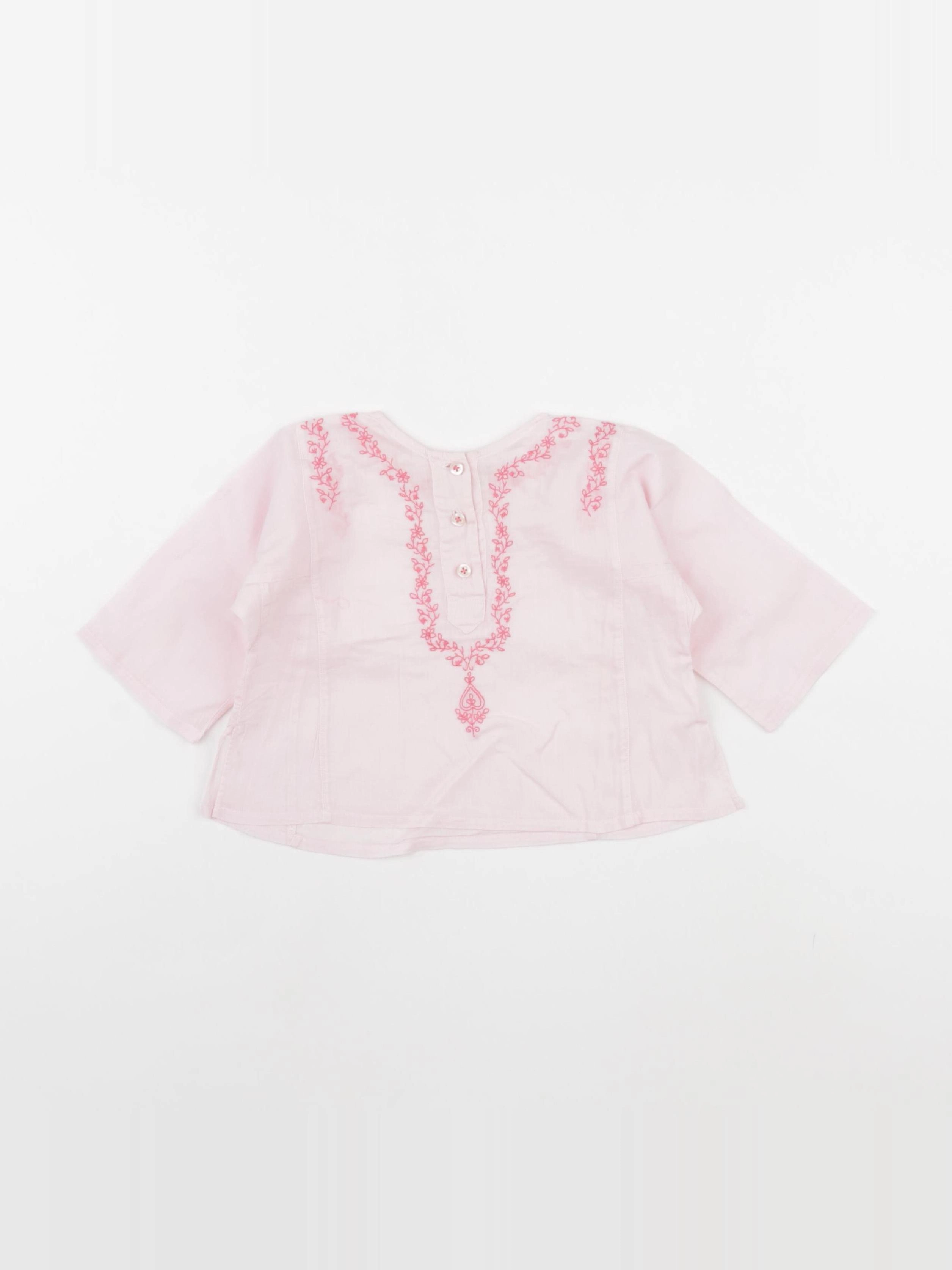 Bonpoint - blouse rose - 6 mois