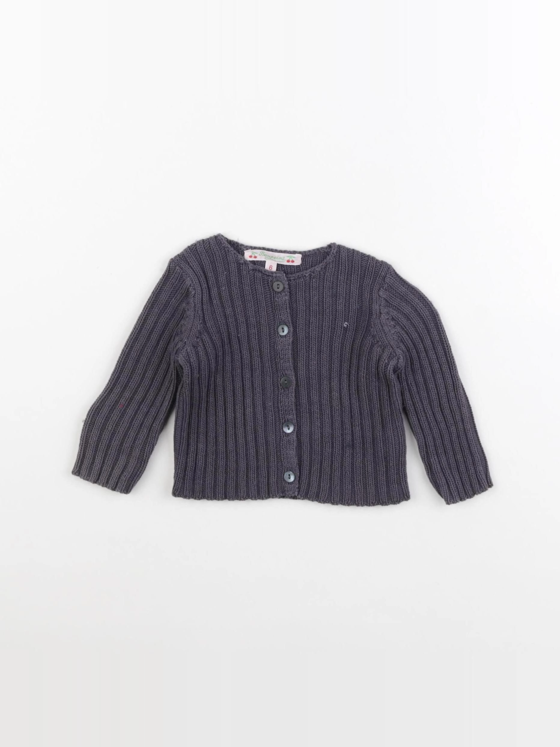 Bonpoint - gilet gris - 6 mois