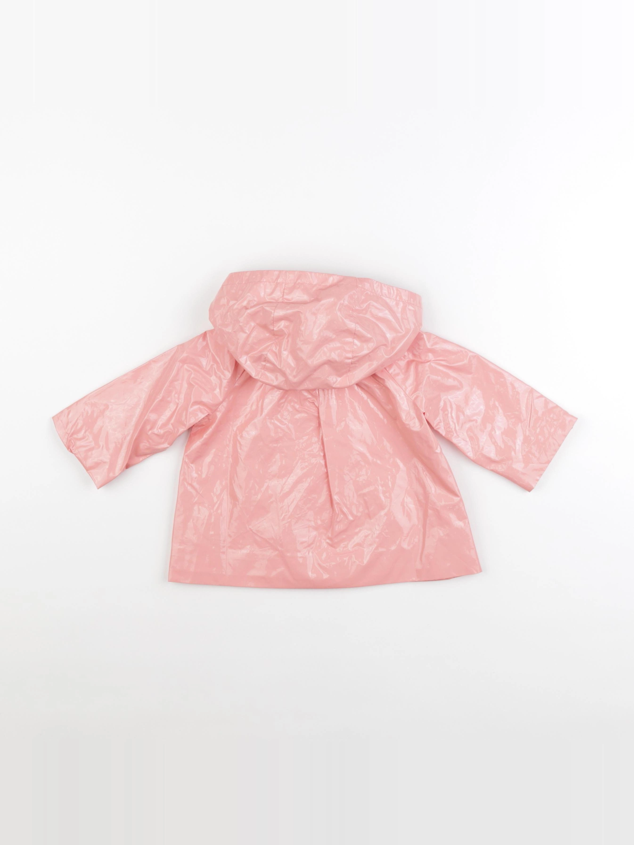 Bonpoint - imperméable rose - 12 mois