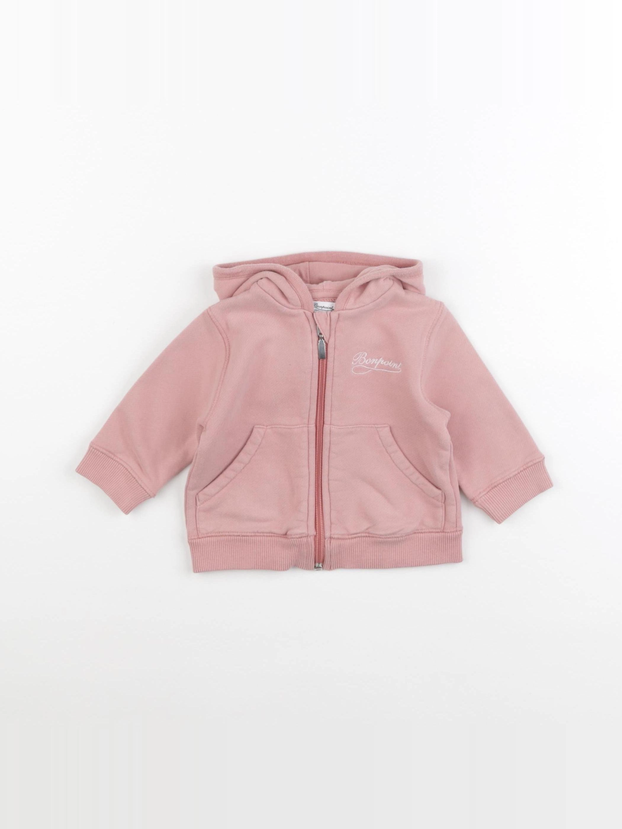 Bonpoint - sweat rose - 6 mois