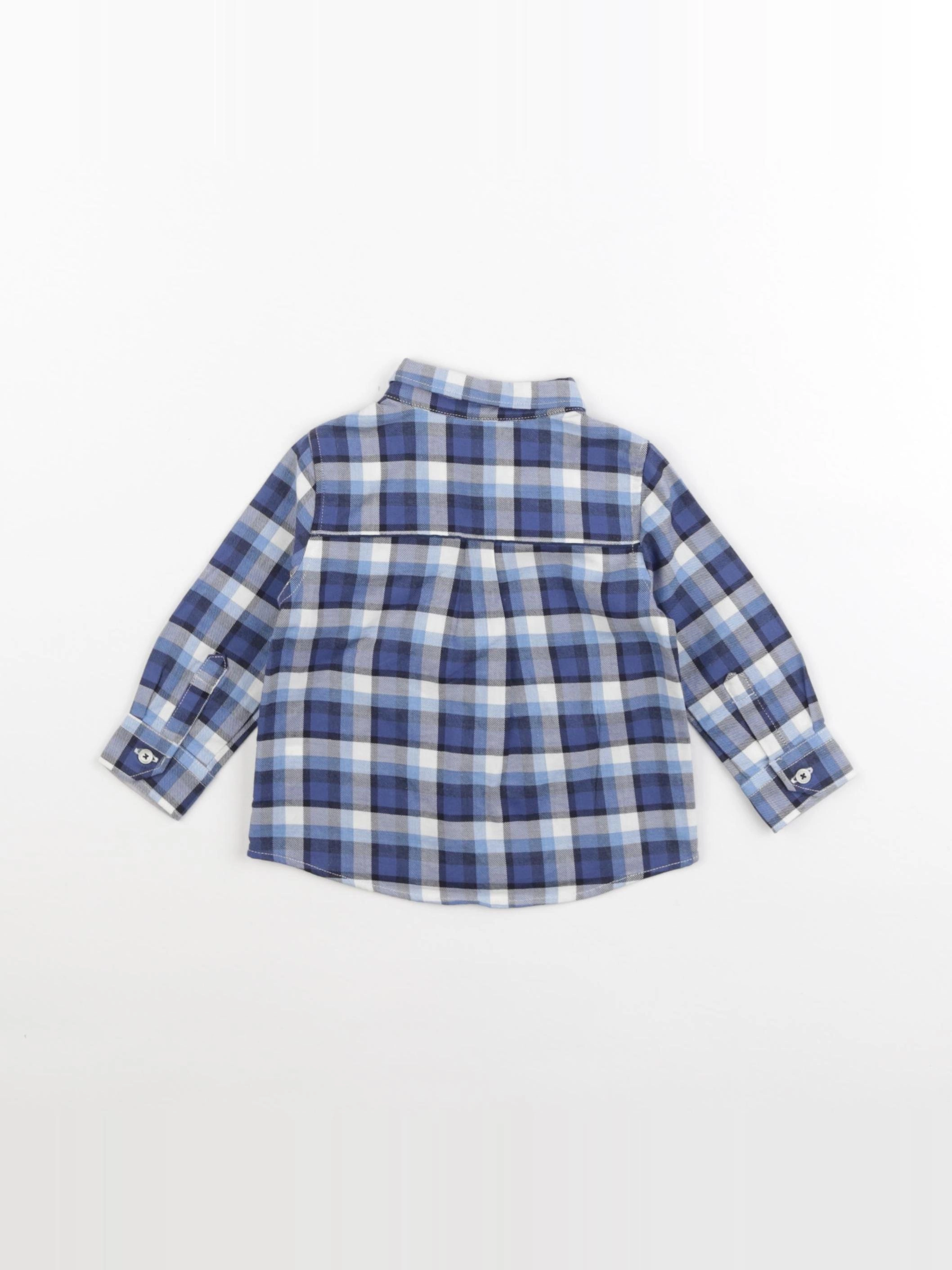 Tartine & Chocolat - chemise bleu - 6 mois