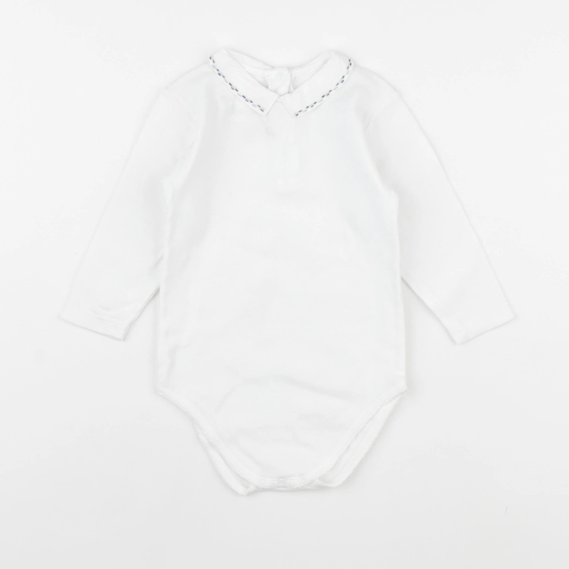 Bonpoint - body à col blanc - 2 ans