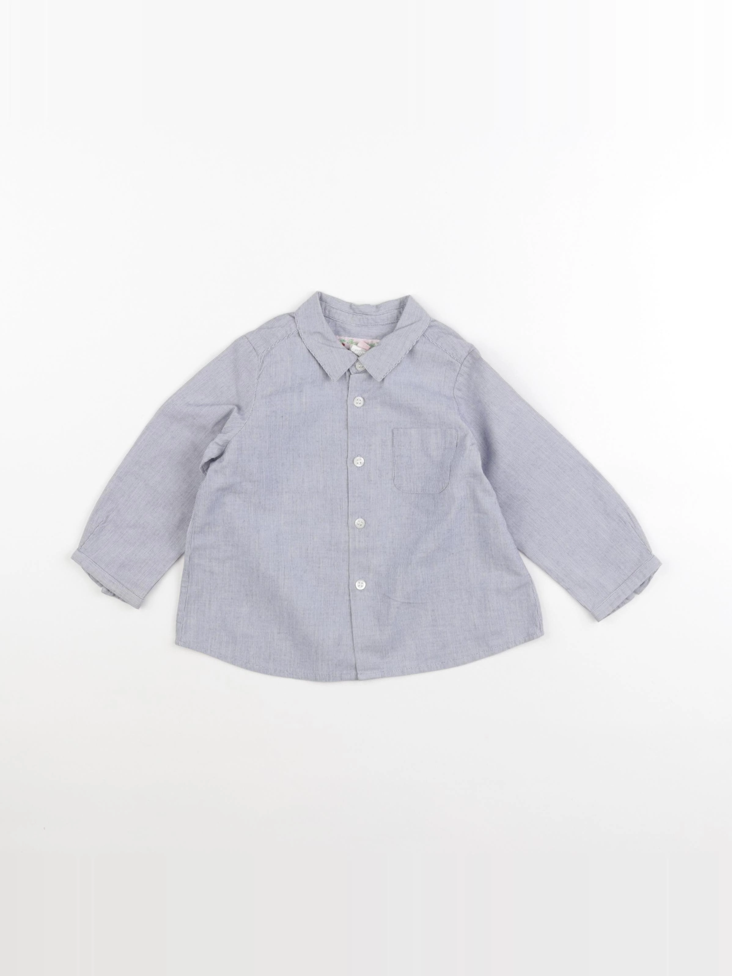 Bonpoint - chemise bleu - 12 mois