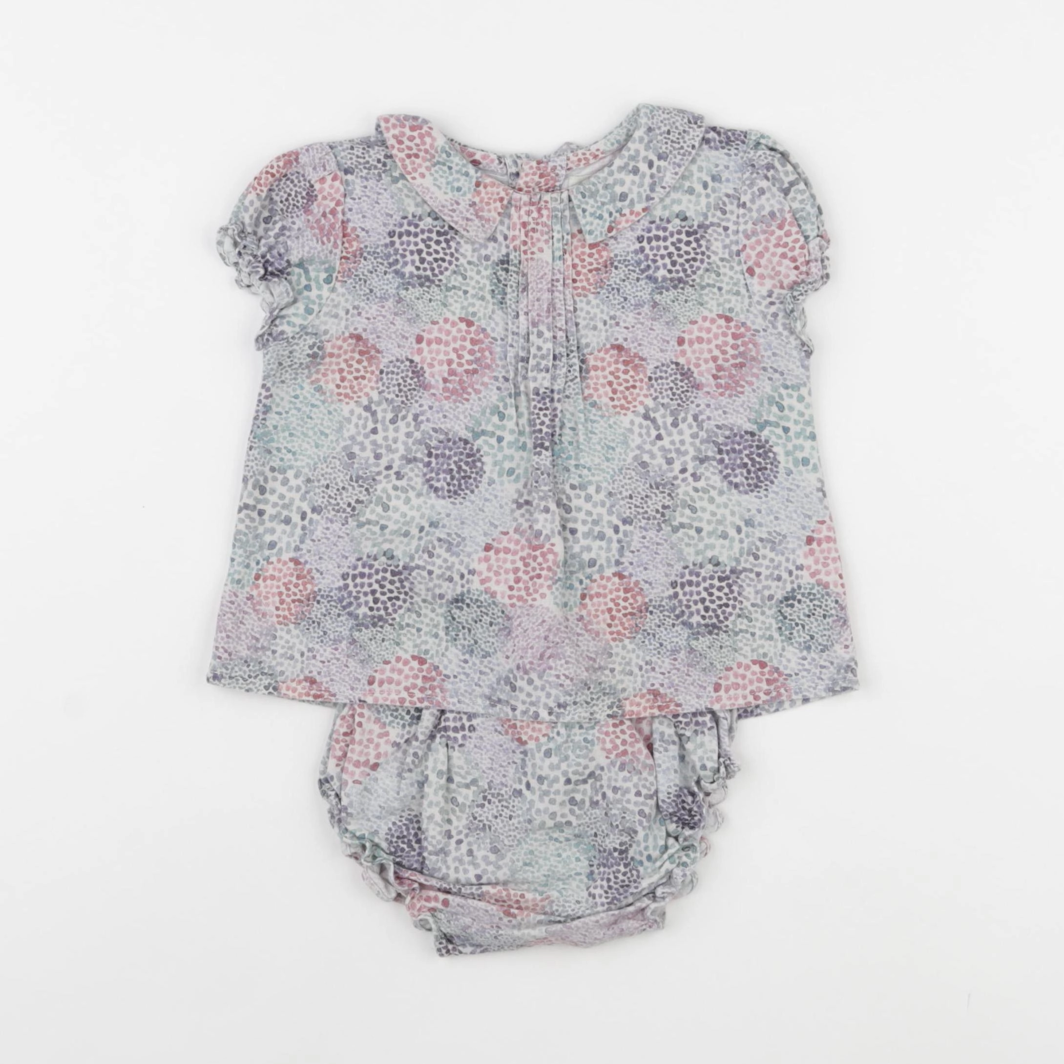 Bonnet à Pompon - ensemble multicolore - 2 ans