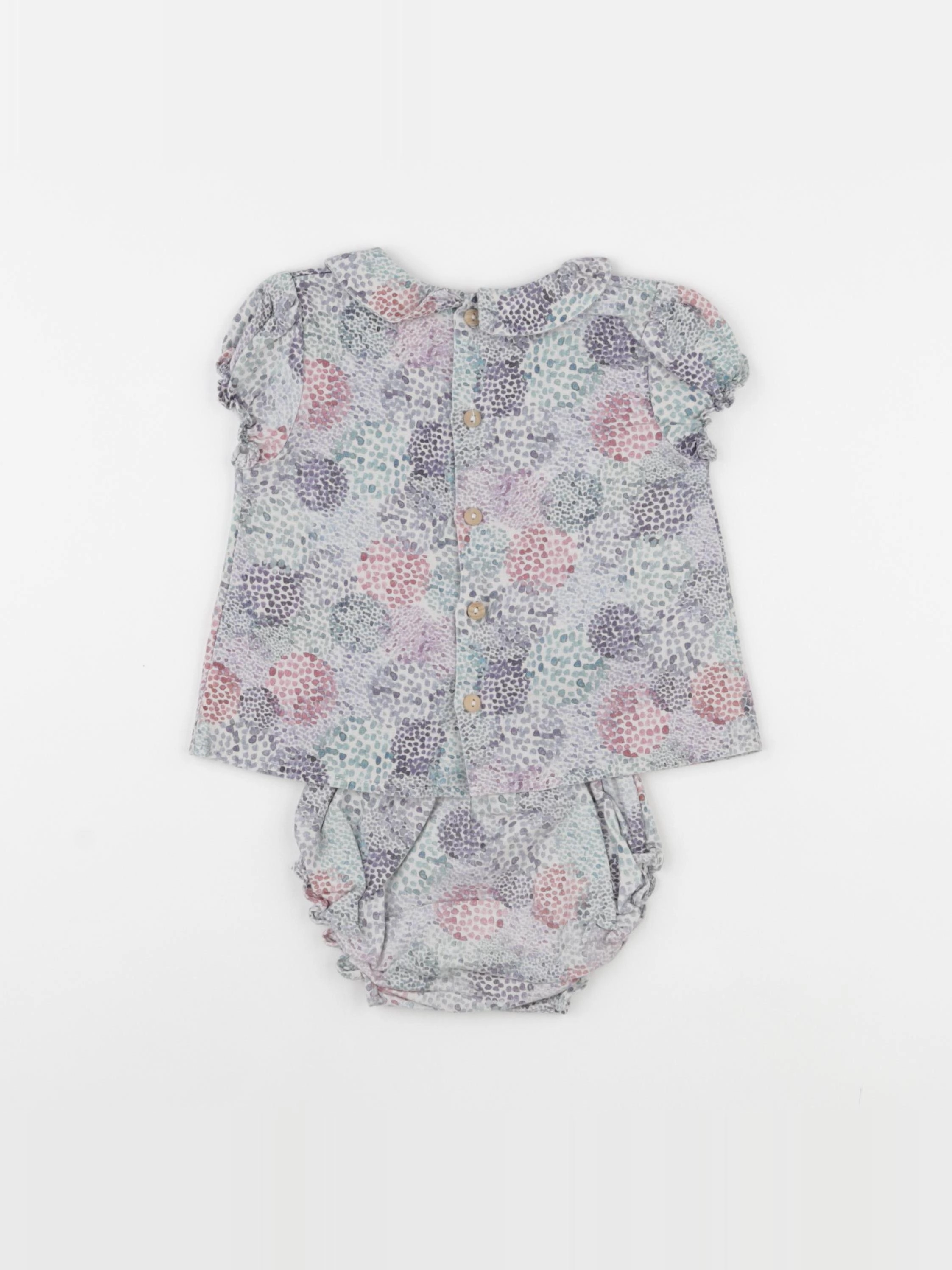 Bonnet à Pompon - ensemble multicolore - 2 ans
