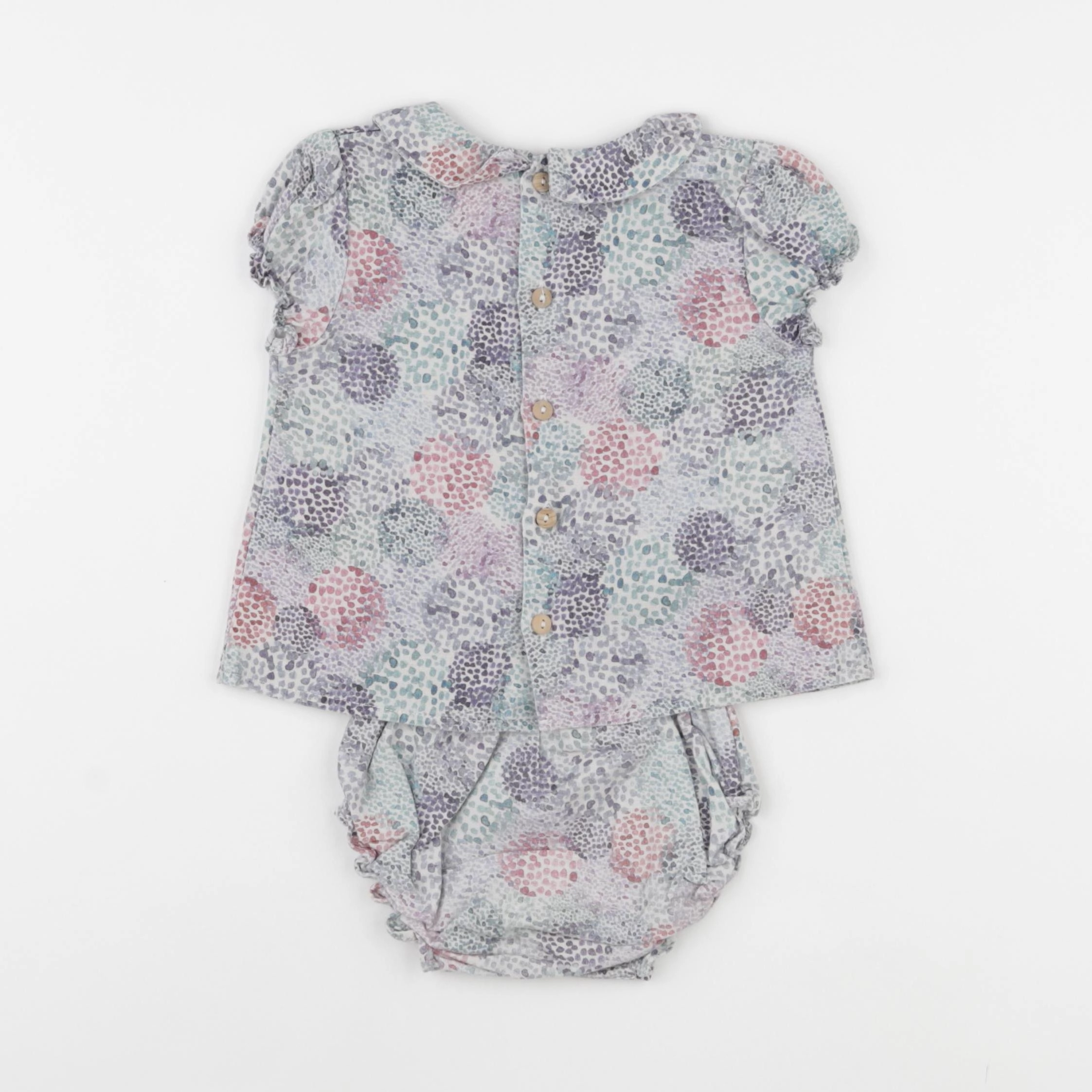 Bonnet à Pompon - ensemble multicolore - 2 ans