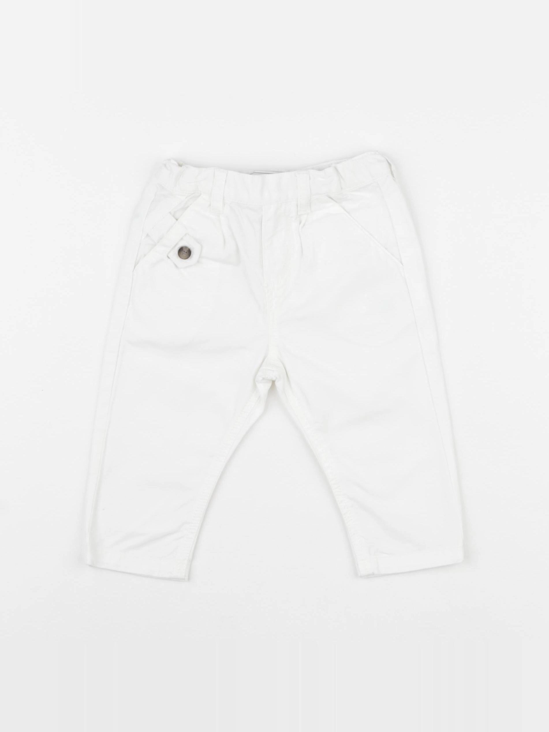 Tartine & Chocolat - pantalon blanc - 6 mois