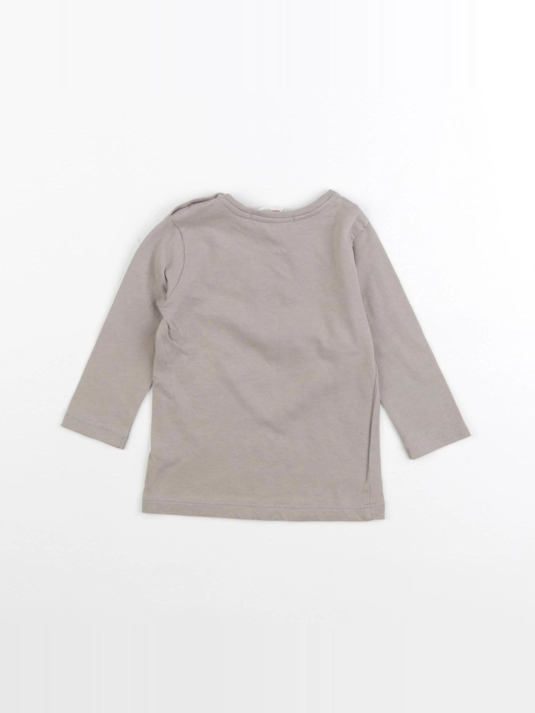 Bonpoint - tee-shirt beige - 6 mois