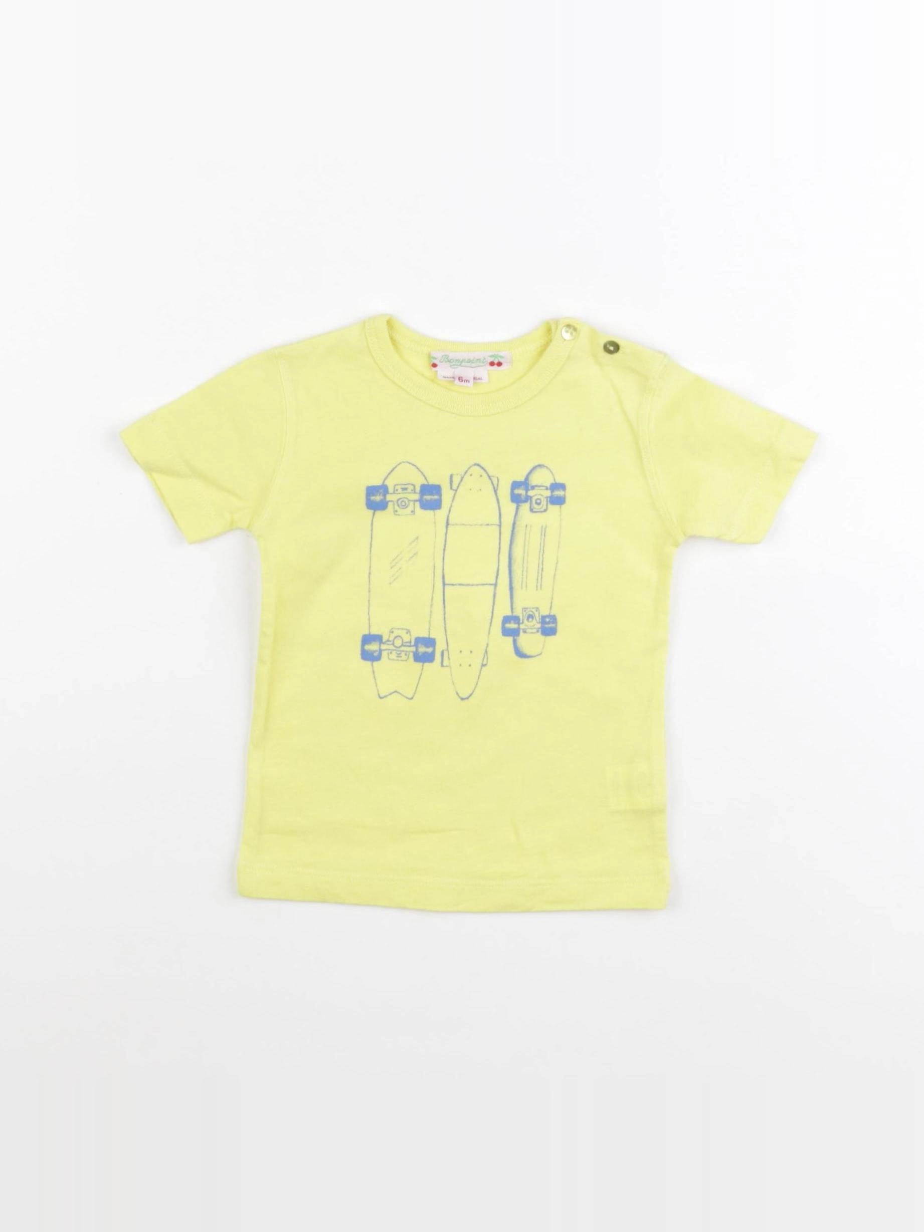 Bonpoint - tee-shirt jaune - 6 mois