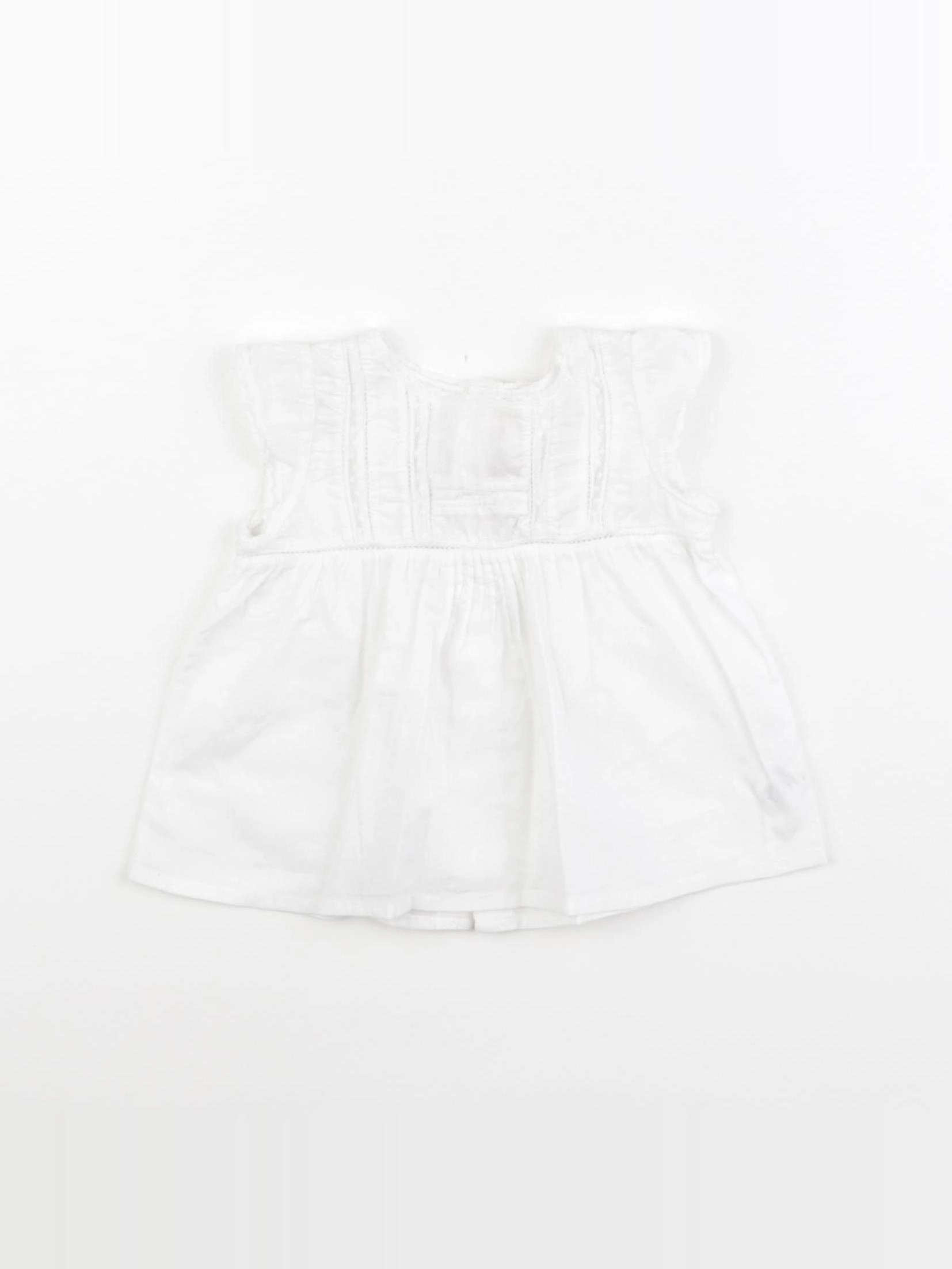 Bonpoint - blouse blanc - 6 mois