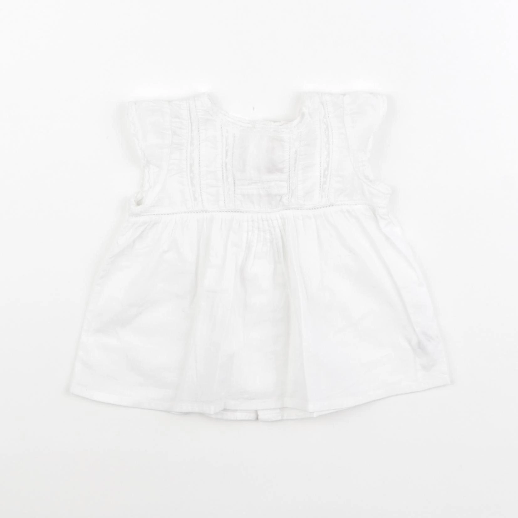 Bonpoint - blouse blanc - 6 mois