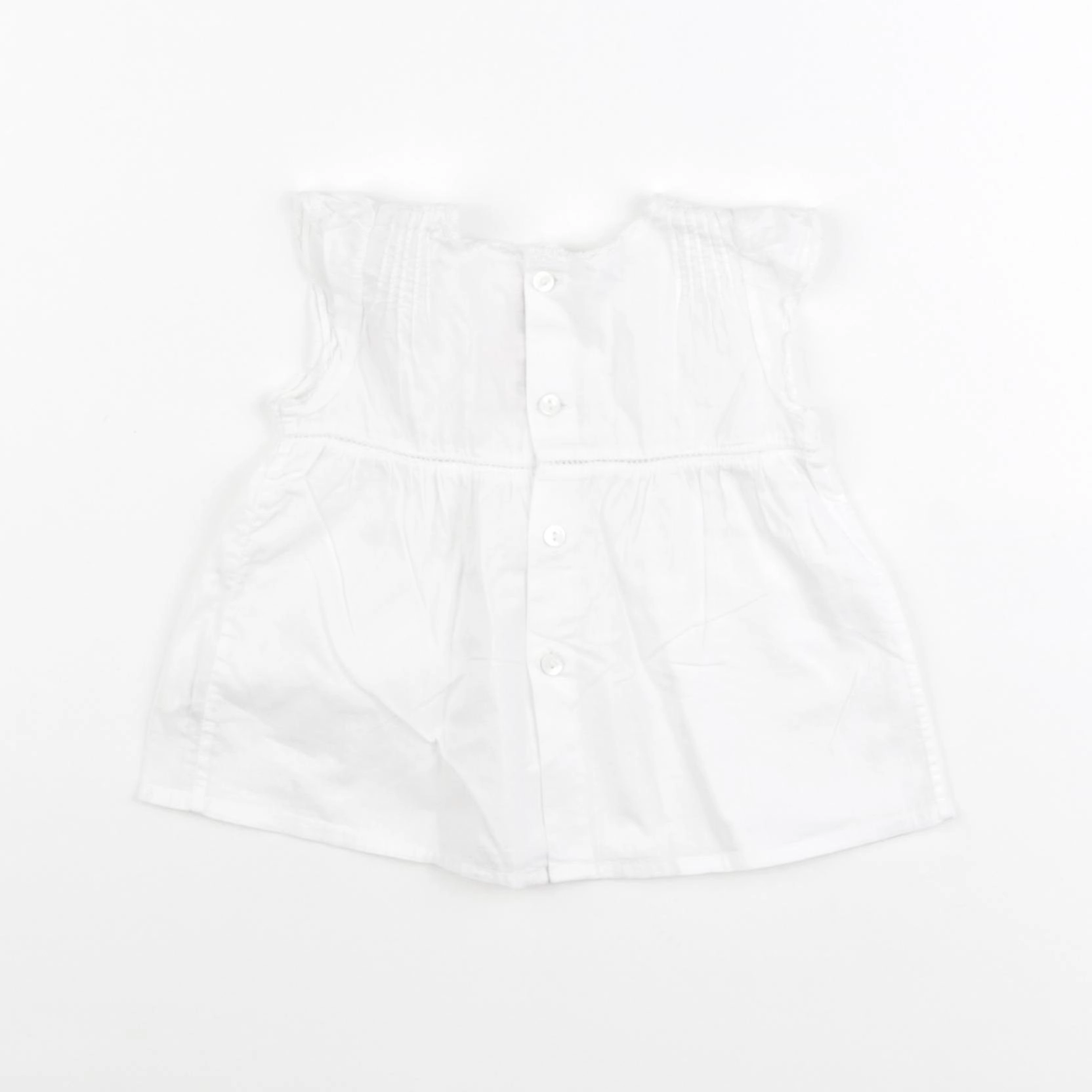 Bonpoint - blouse blanc - 6 mois