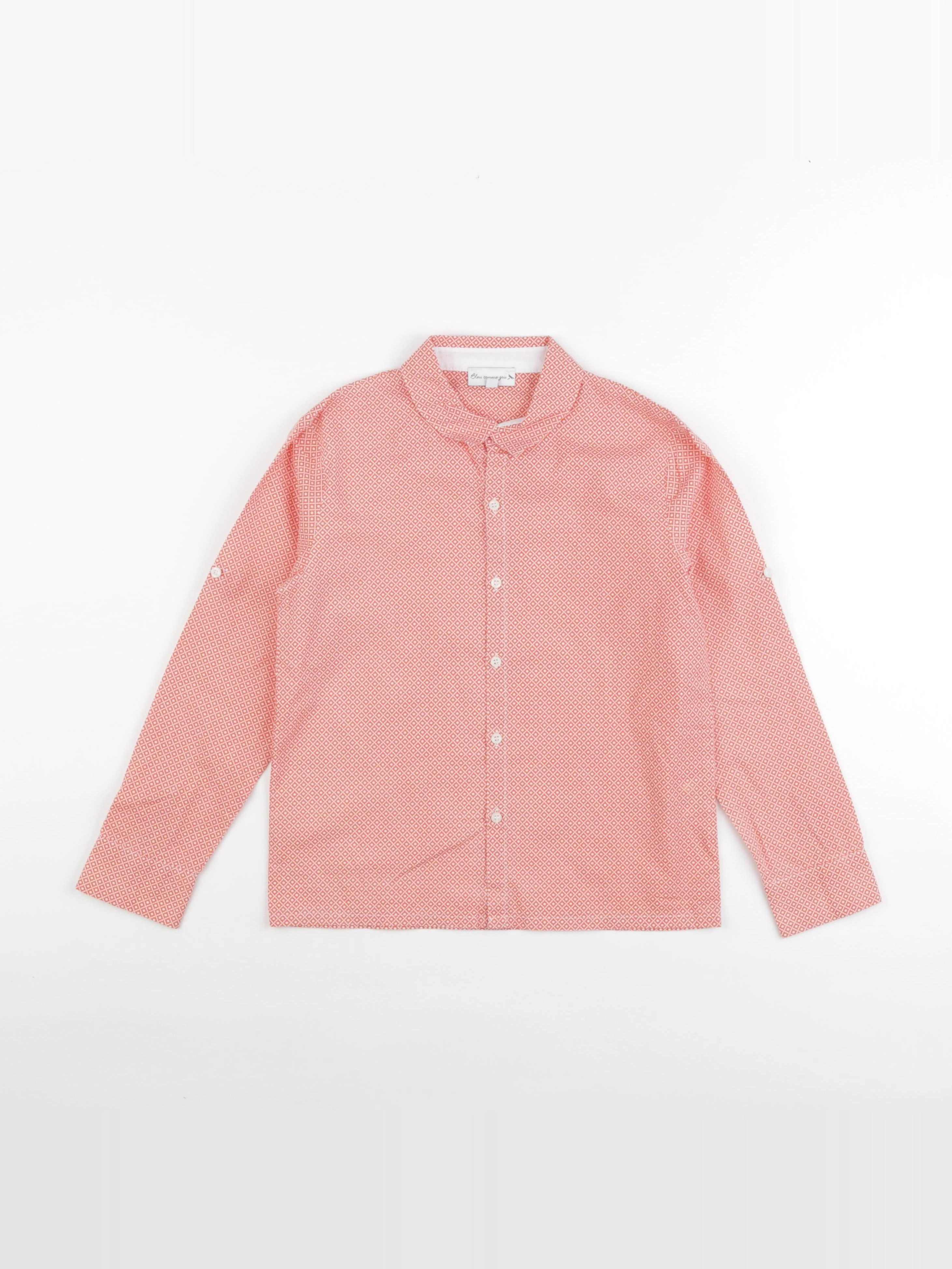 Bleu Comme Gris - chemise orange - 8 ans