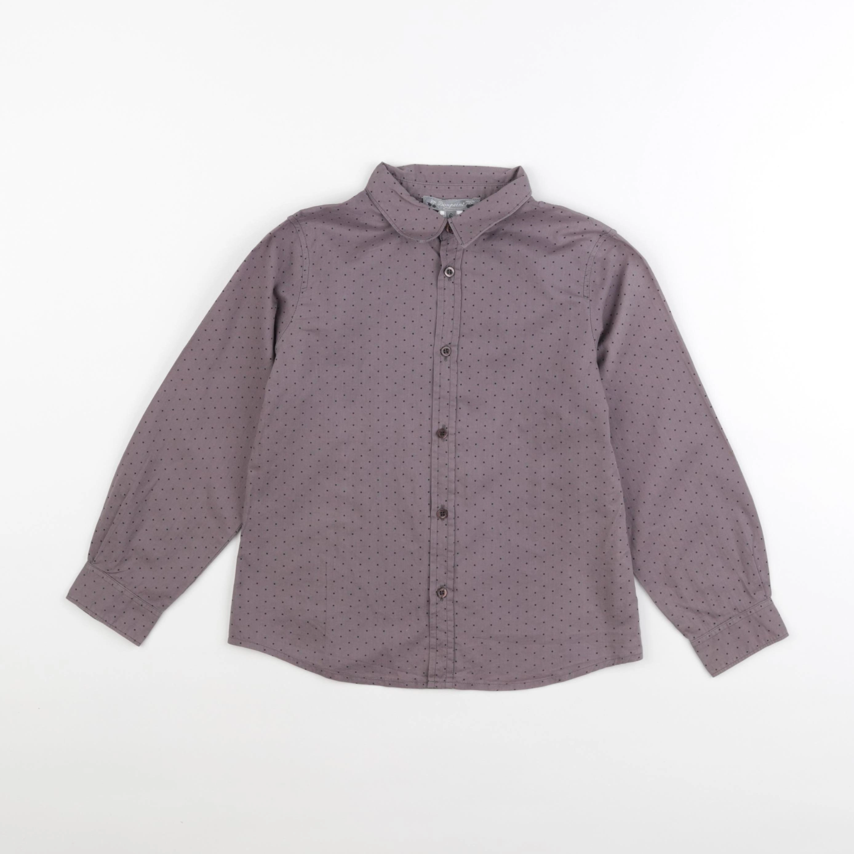 Bonpoint - chemise gris - 6 ans
