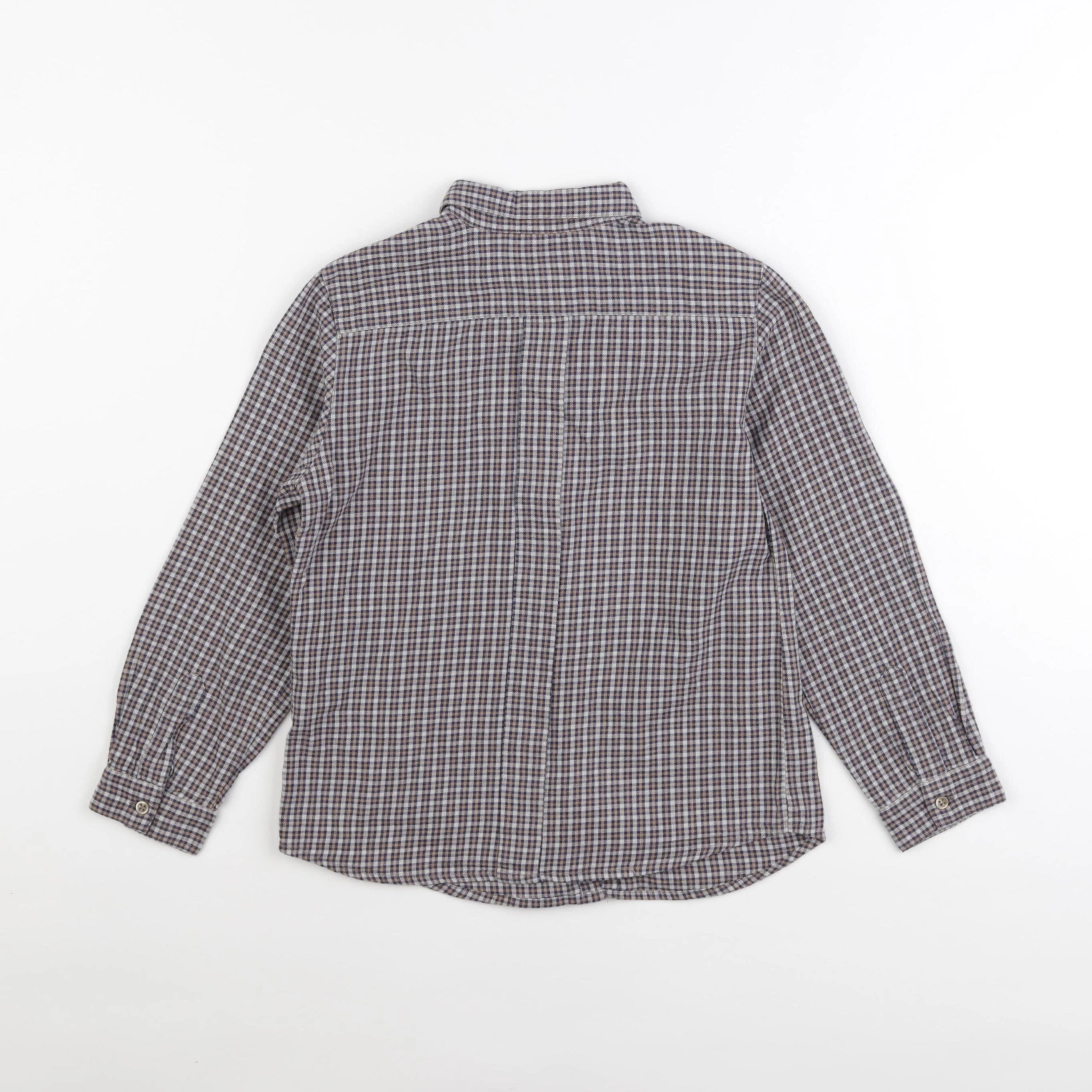 Bonpoint - chemise gris, bleu - 6 ans