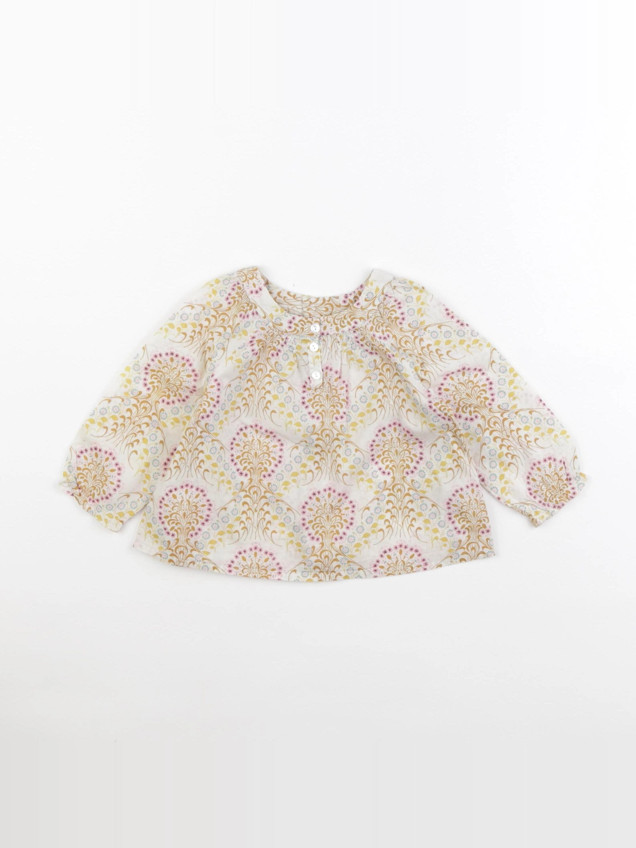 Bonpoint - blouse multicolore - 12 mois