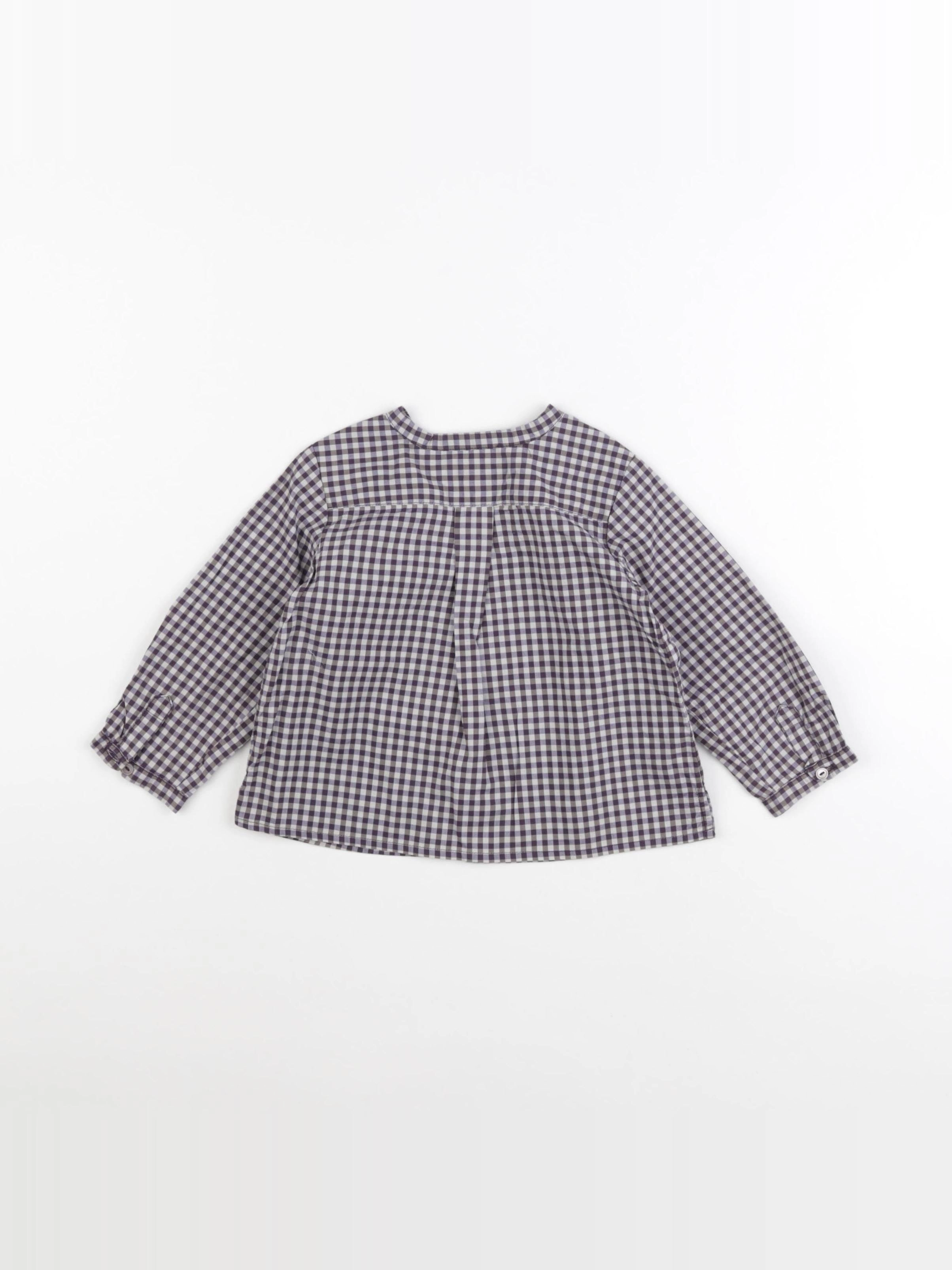 Bonpoint - chemise violet - 12 mois