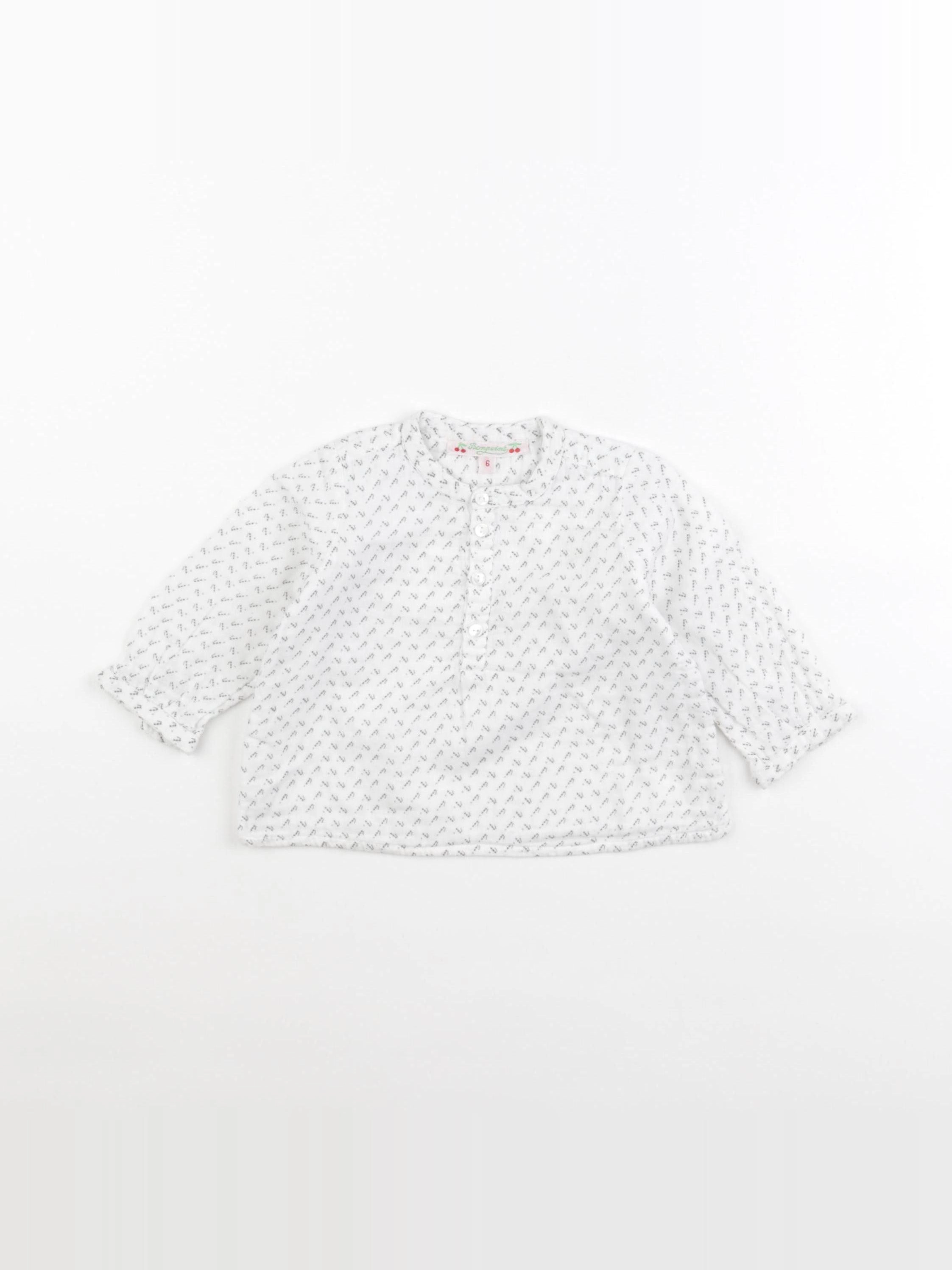 Bonpoint - blouse gris - 6 mois