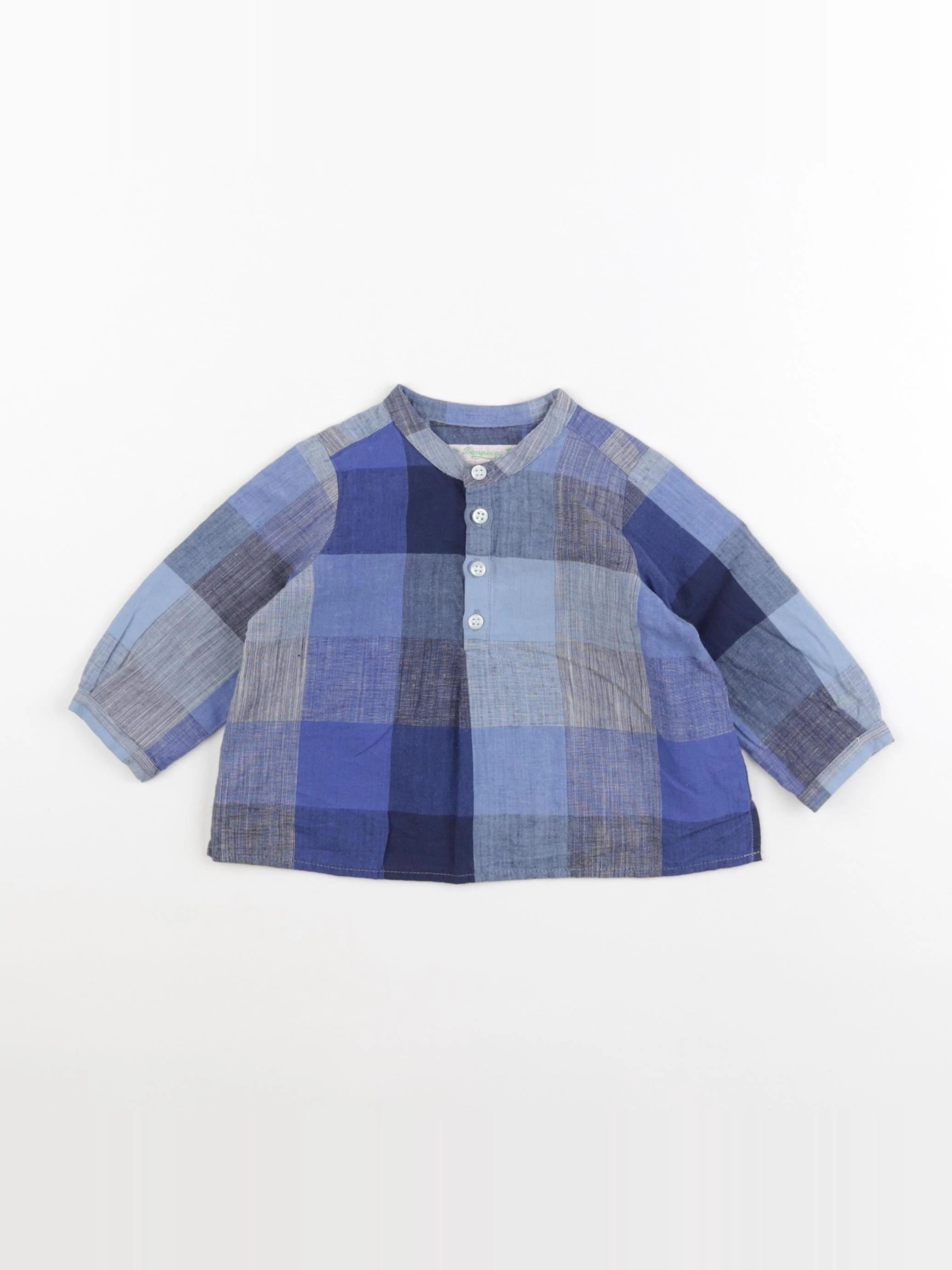 Bonpoint - chemise bleu - 6 mois