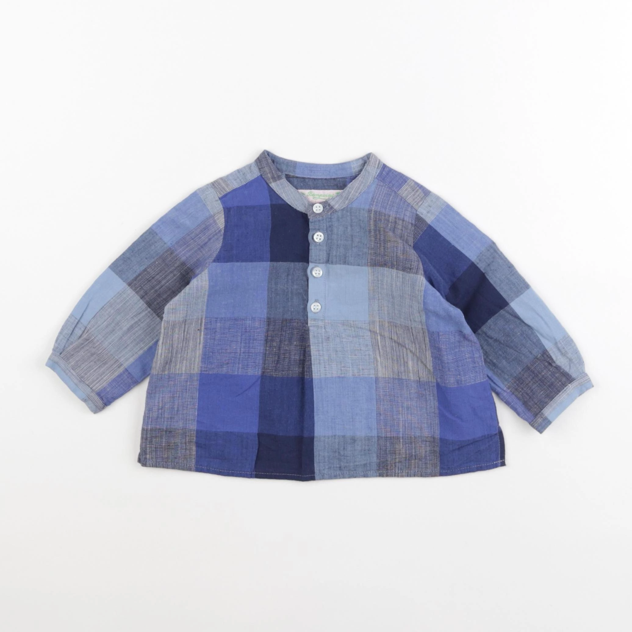 Bonpoint - chemise bleu - 6 mois