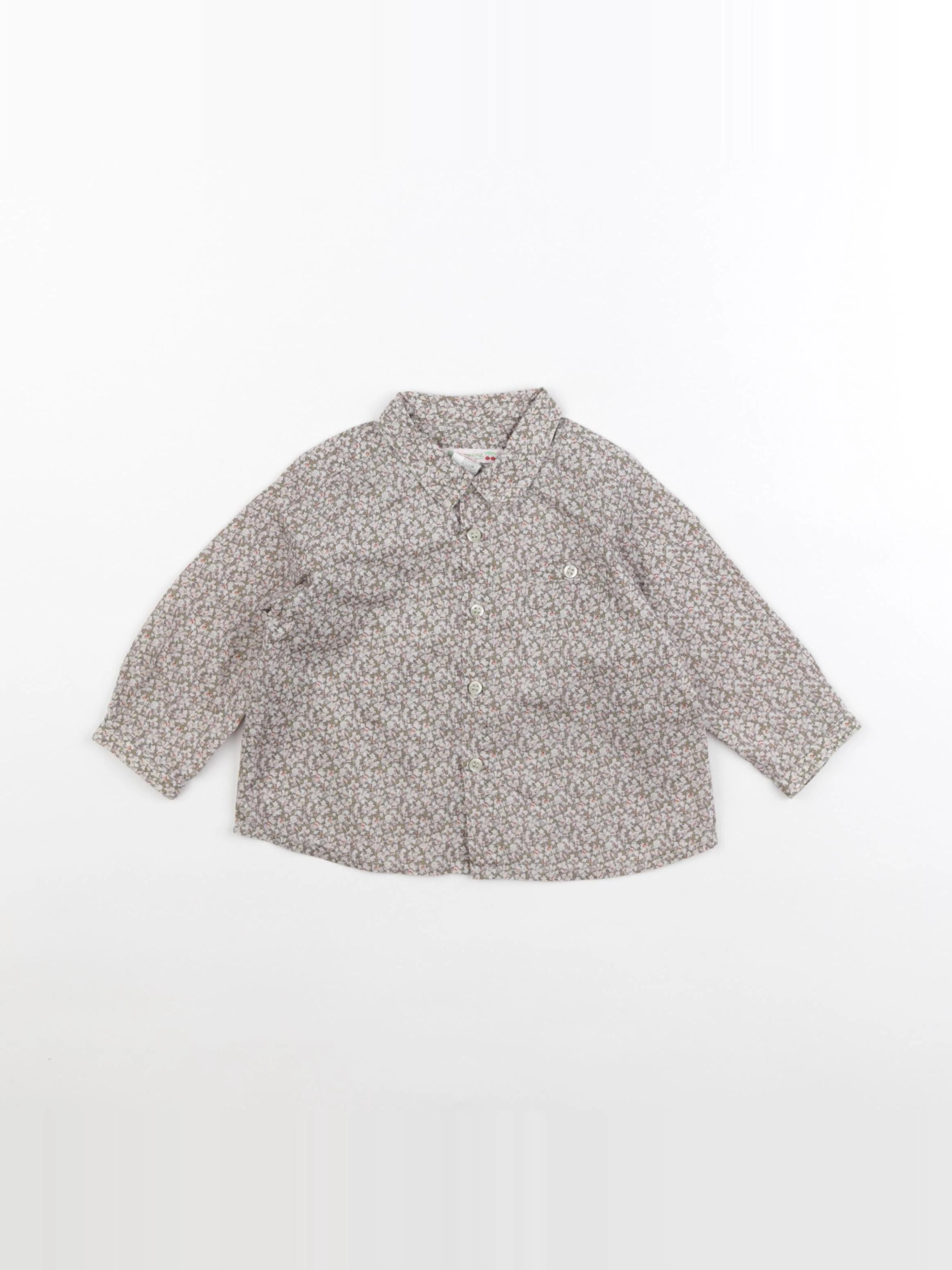 Bonpoint - chemise vert - 12 mois