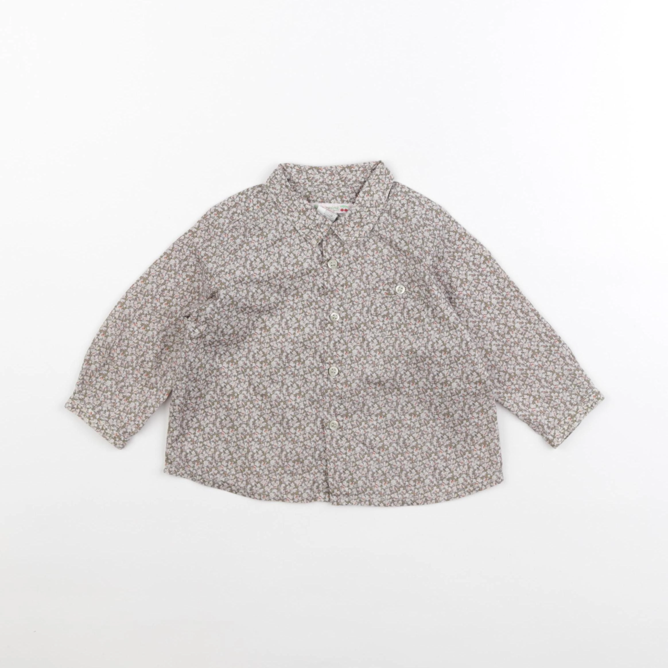 Bonpoint - chemise vert - 12 mois